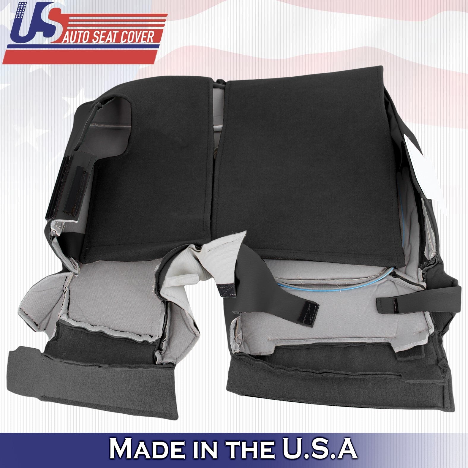 2014 2015 For Ford Explorer 2nd Row Driver Bottom Perforated Leather Cover Black