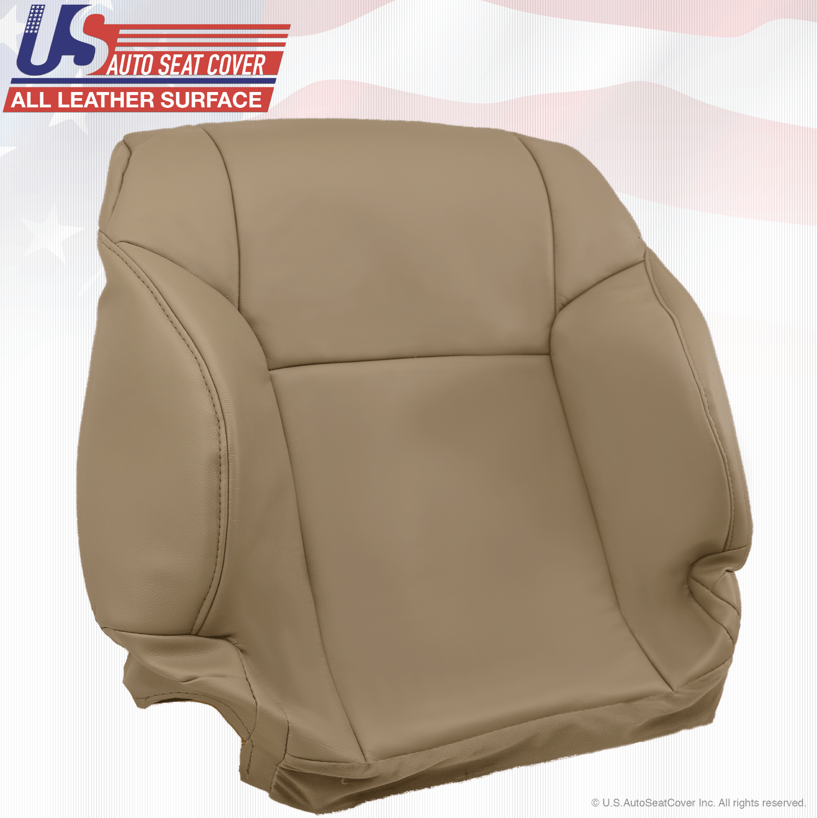 Driver Side Lean Back Leather Cover Tan Fits 2003 to 2009 Toyota 4RunnerLimited