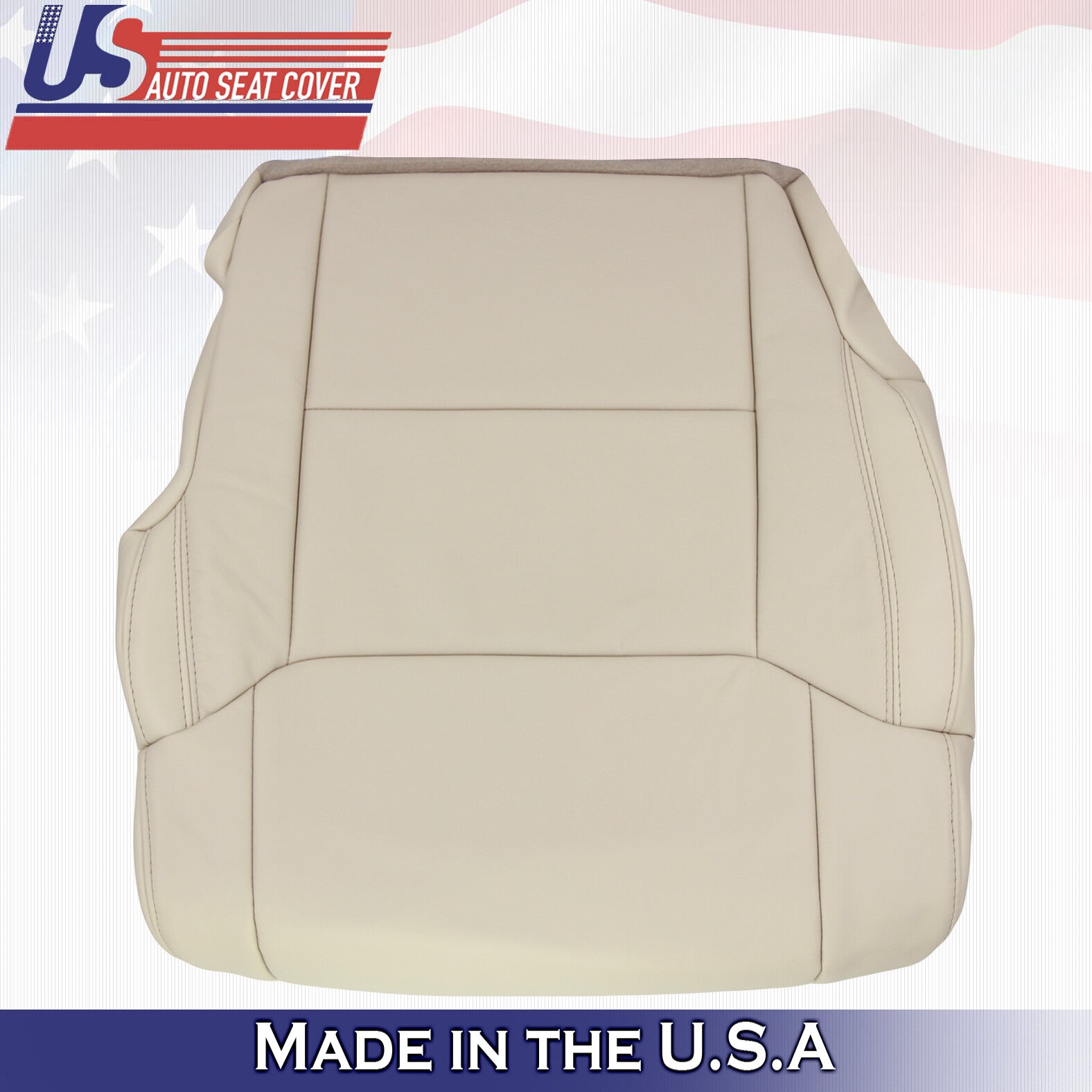 Fits 2014 - 2018 Toyota Tundra Front Driver Side Bottom Leather Seat Cover Tan