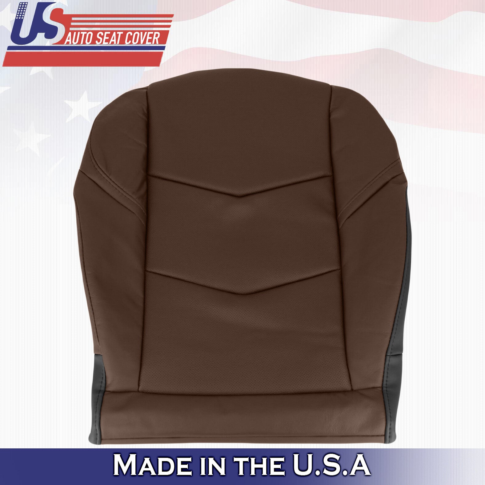 2015 to 2020 For Cadillac Escalade Driver Side Bottom Leather Seat Cover Brown