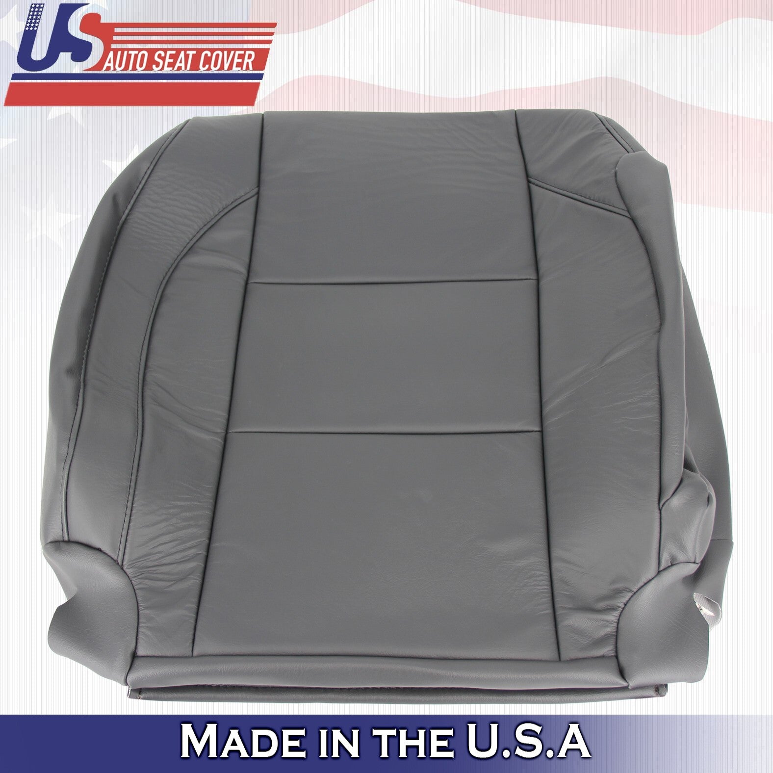 2005 to 2015 For Nissan Armada Titan Passenger Side Top Leather Seat Cover Gray