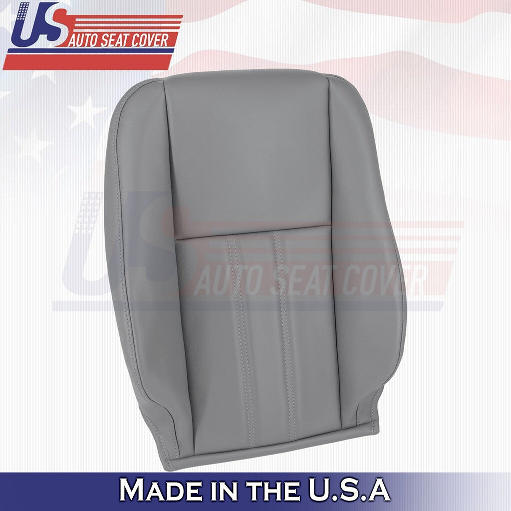 2008 to 2016 Fits Chrysler Town & Country Driver Top Leather Cover DARK Gray