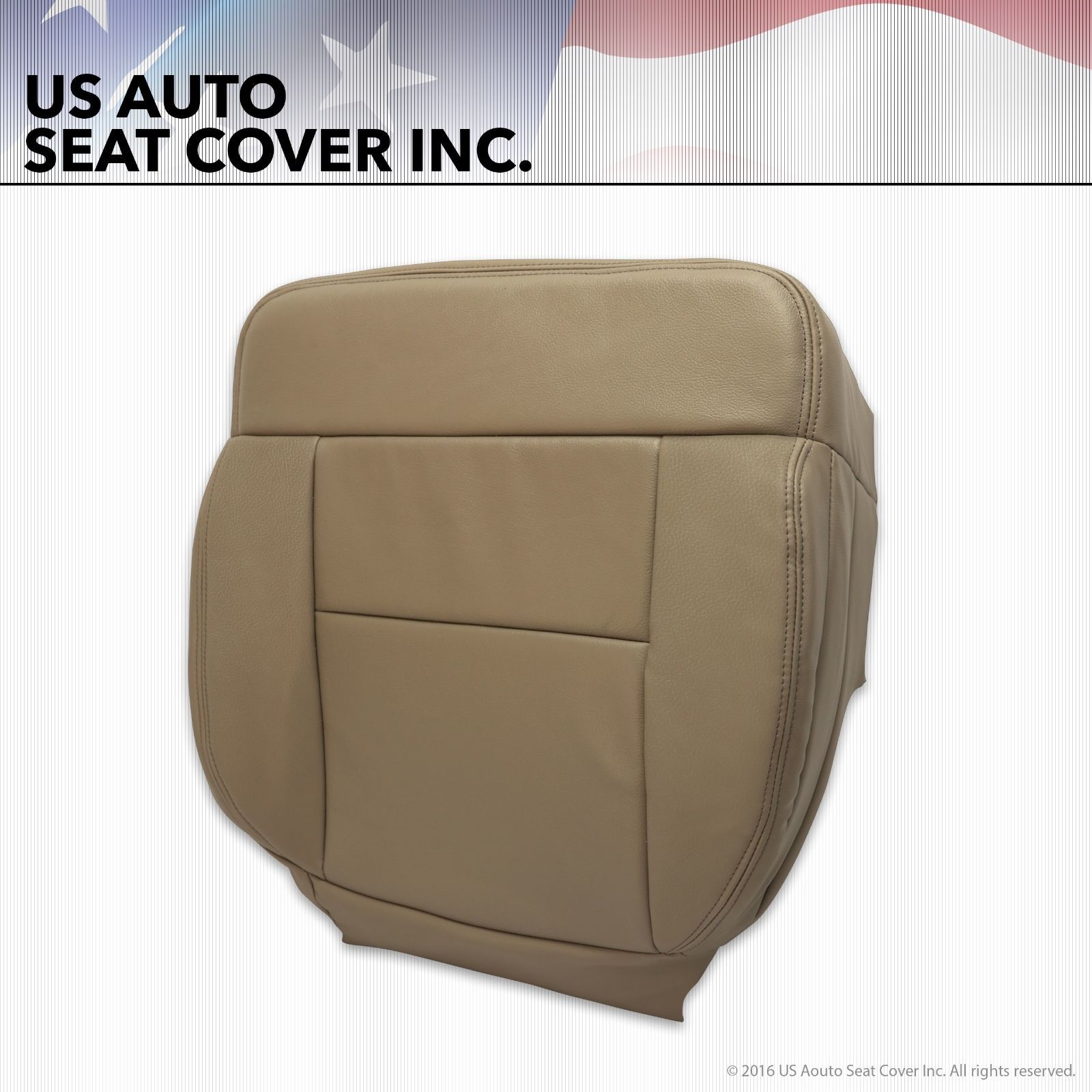 2005 2006 2007 08 Ford F150 Driver Bottom Replacement Leather Seat Cover Tan