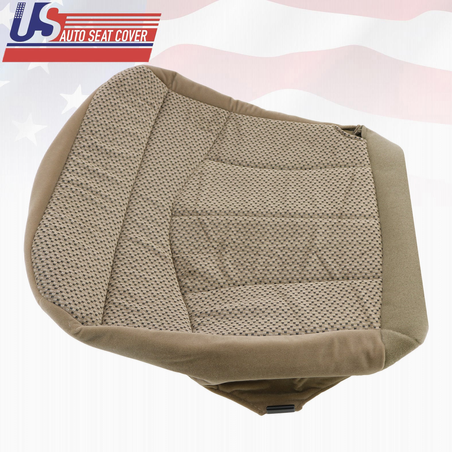 1999 & 2000 FORD F150 XLT DRIVER BOTTOM CLOTH SEAT COVER REPLACEMENT MEDIUM TAN
