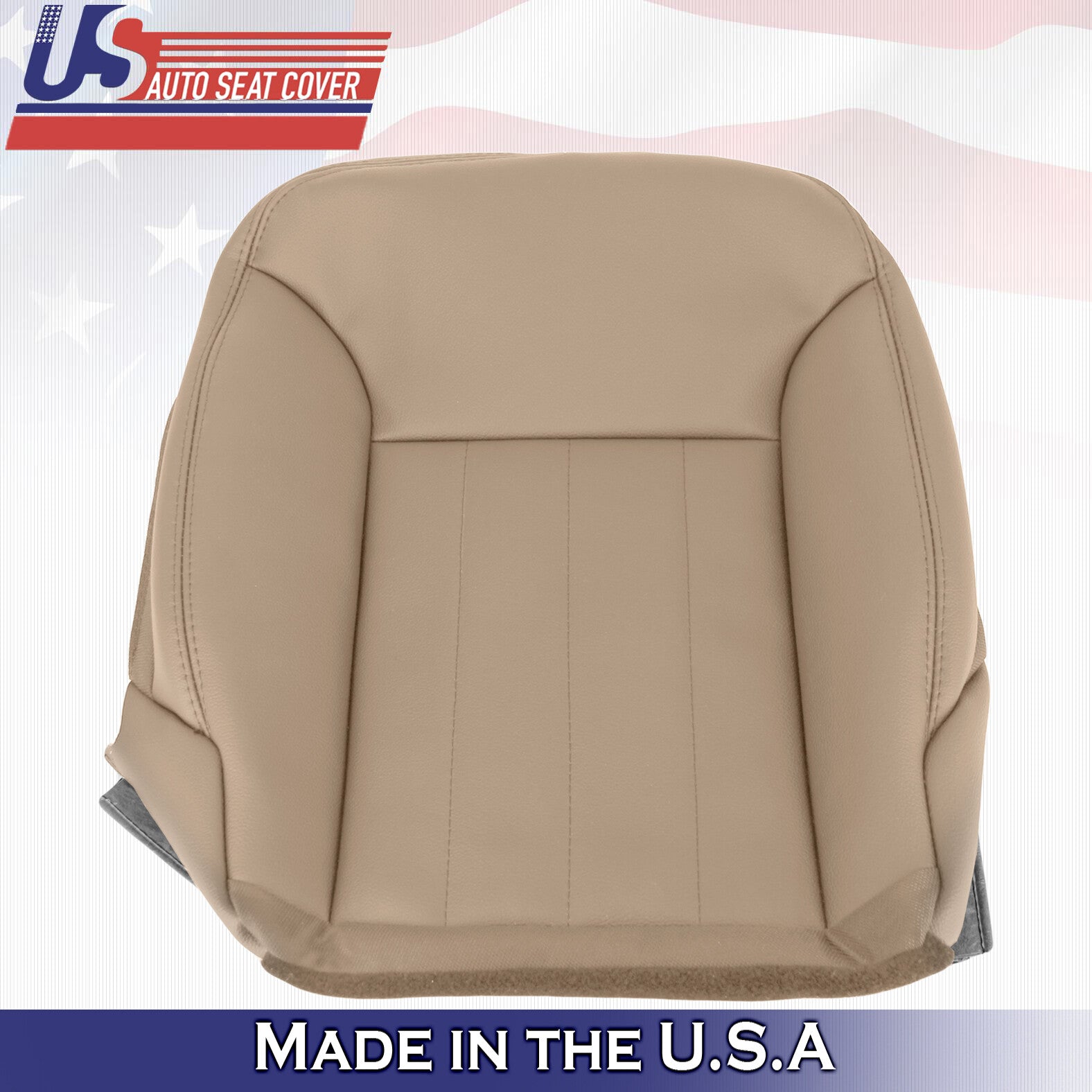 2006 2007 2008 Mercedes Benz ML320 Driver Passenger 2x Bottom Leather Covers Tan