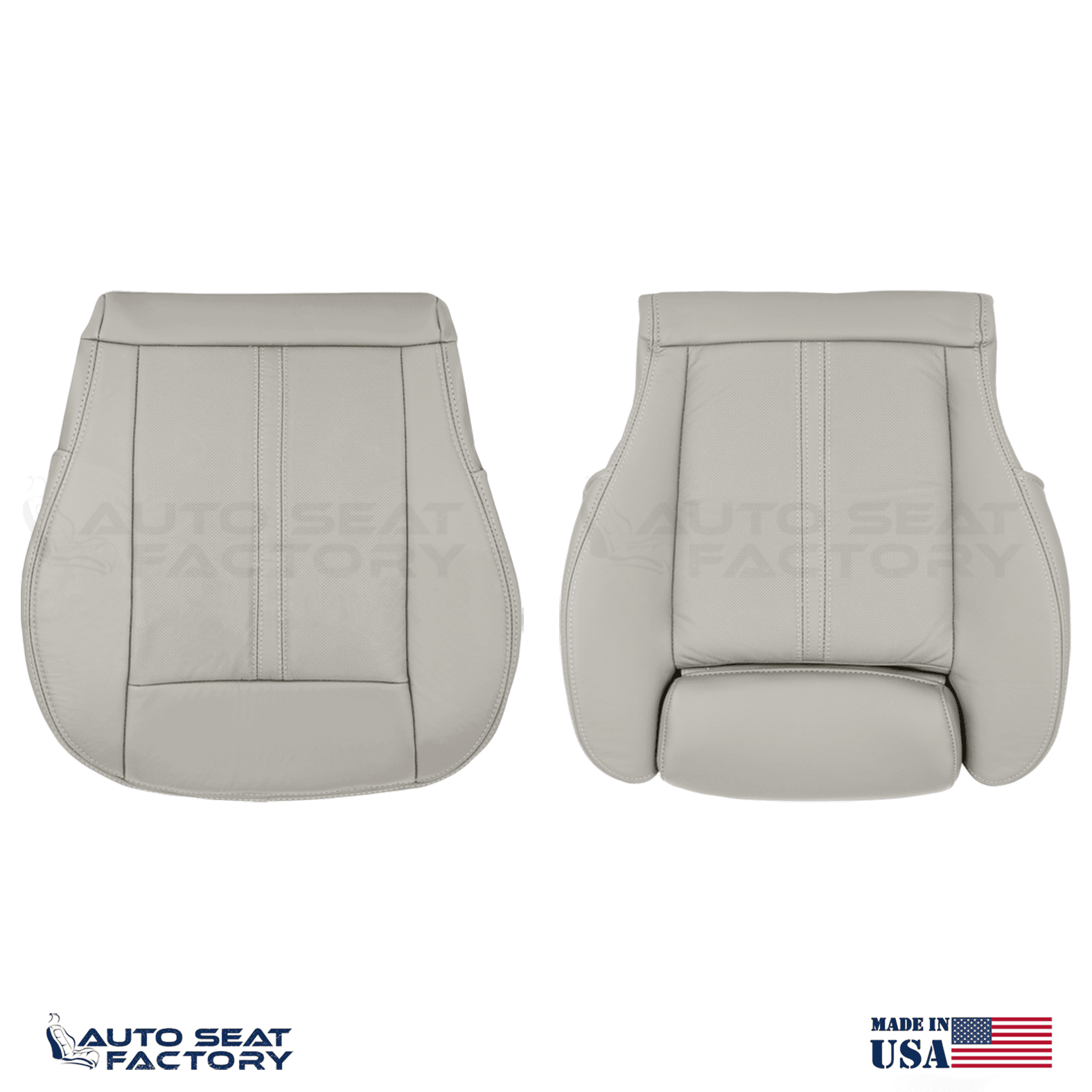 Replacement 2010 - 2016 Fits Cadillac SRX Shale Vinyl Seat Covers, Perforated