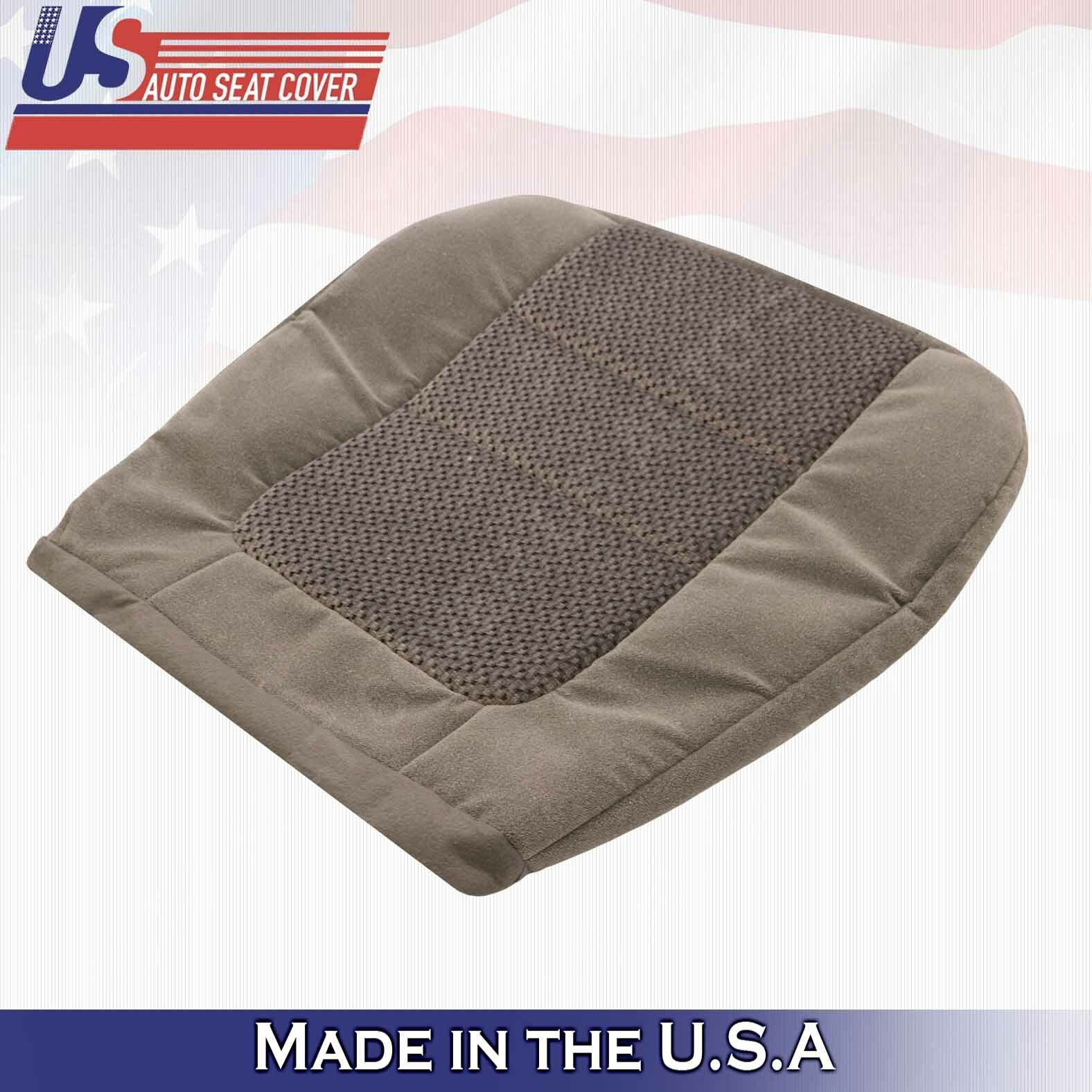 2001 Ford F250 F350 F450 F550 XLT PASSENGER Bottom Cloth Seat Cover 2-Tone Tan