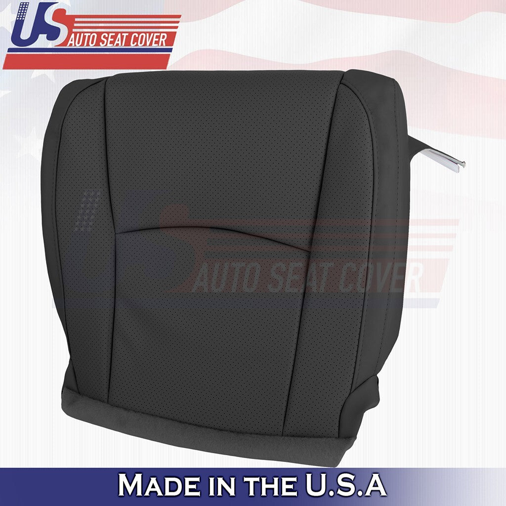 2003 to 2009 For Lexus RX350 Passenger Top&Bottom Synth Leather Perf Cover Black