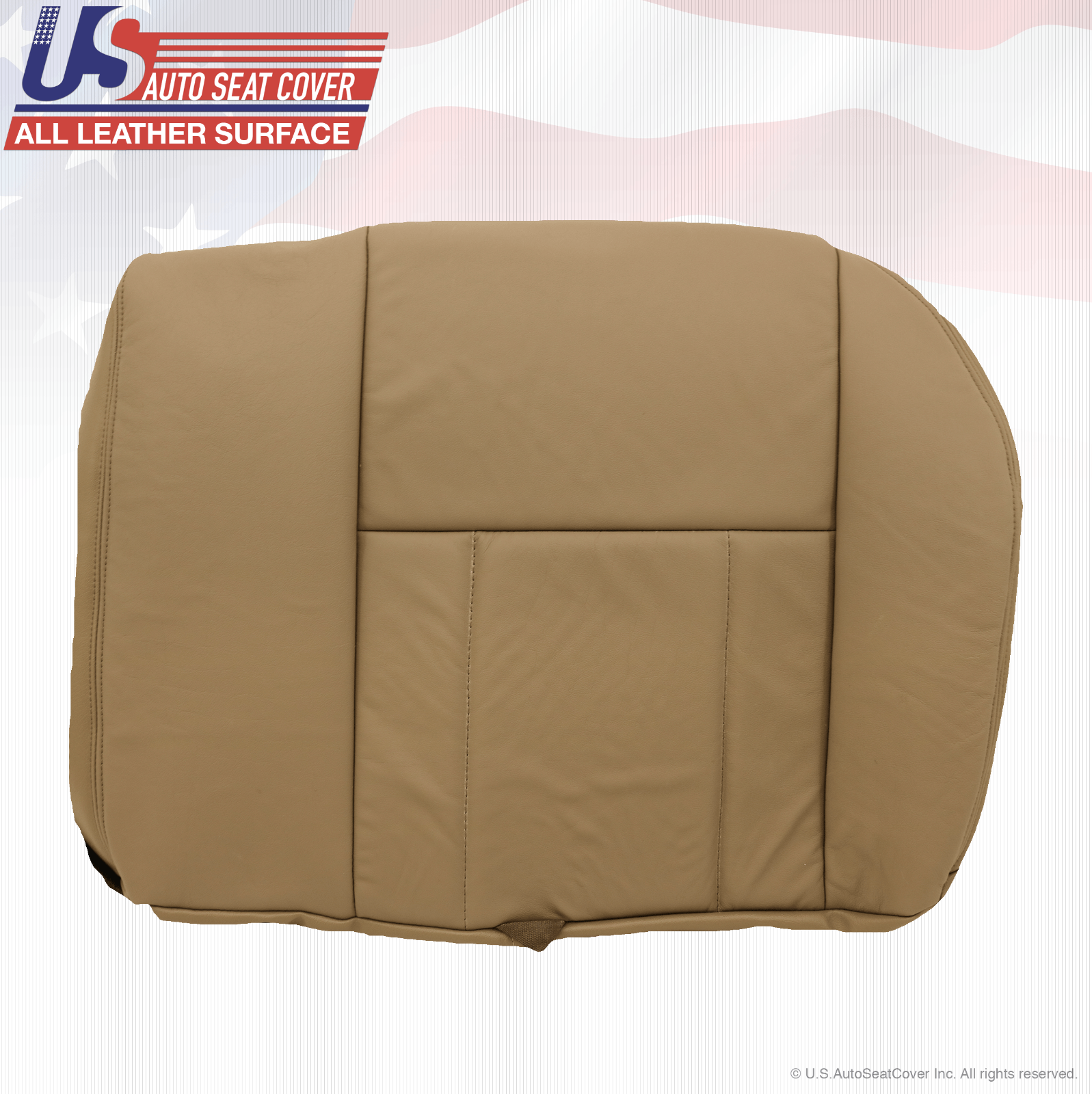 Fit 2002 Toyota 4Runner Rear Driver-Passenger Bottom Leather Seat Cover Oak Tan