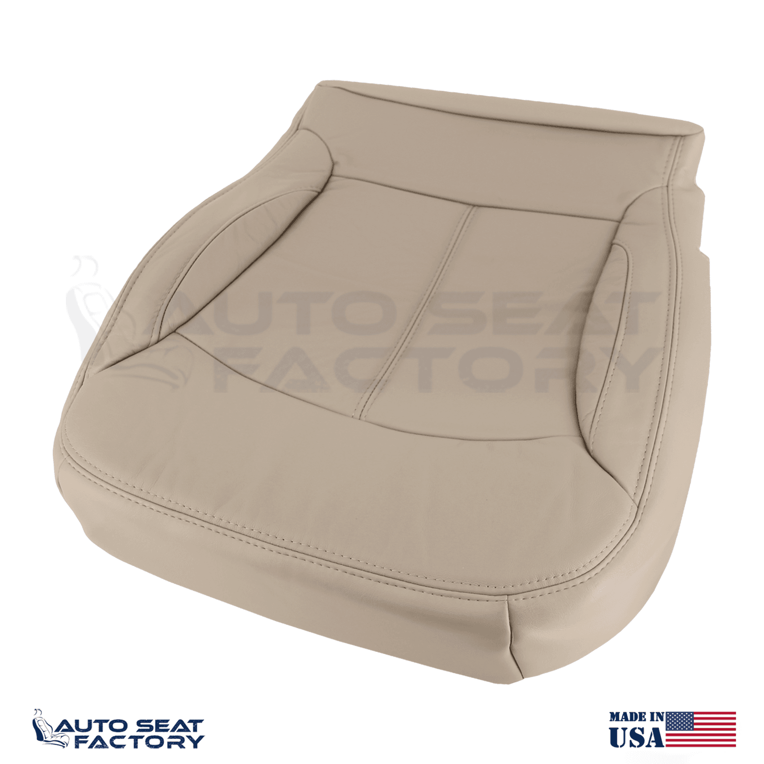 For 2010 - 2013 Buick LaCrosse Left & Right Bottom SOLID Tan Leather Seat Covers