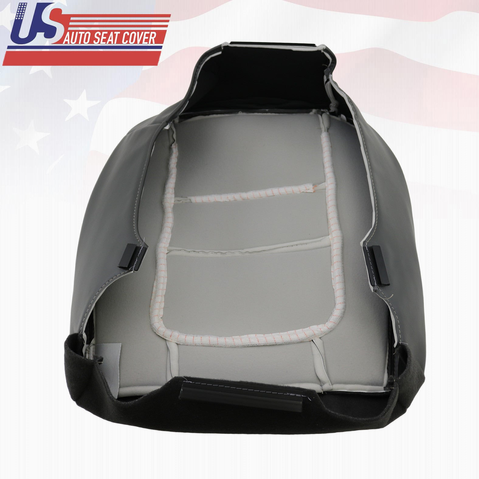 2001 Ford F250 Platinum Edition Driver Bottom All New Seat Cover in 2-Tone Gray