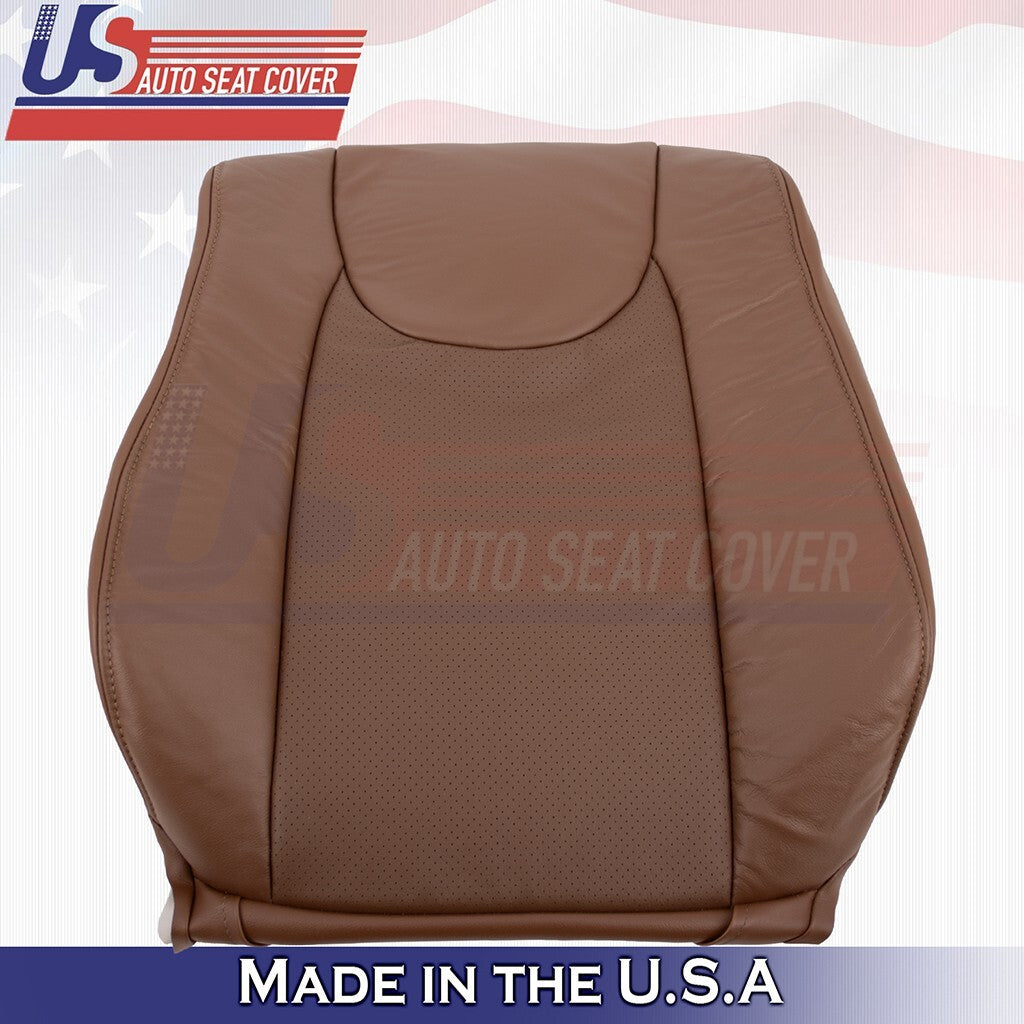 2013 2014 2015 For Lexus RX350 Driver Bottom & Top Perf Leather Cover Saddle