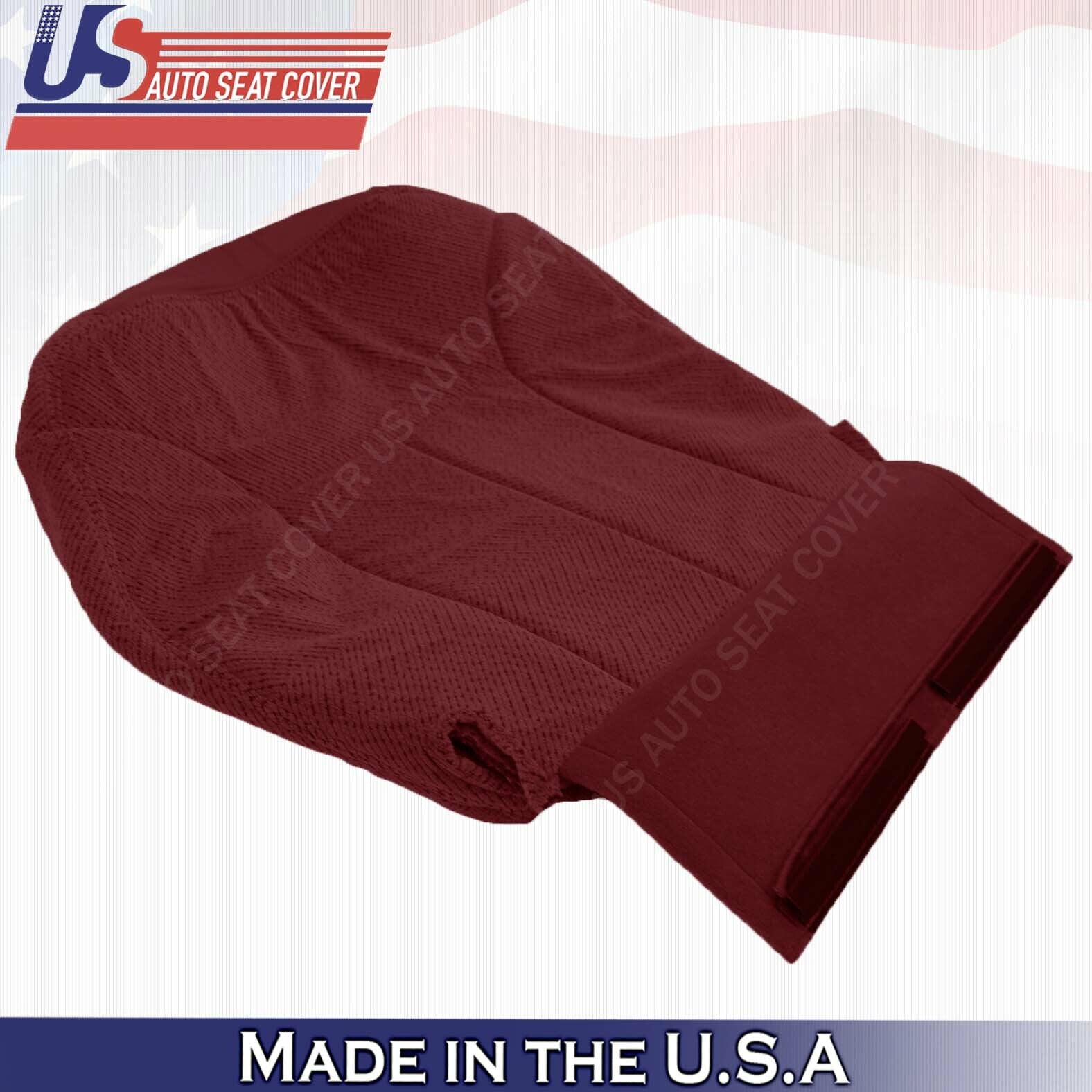 1995 TO 1999 Chevy/GMC Driver Passenger Bottom Cloth Seat Cover Ruby Red