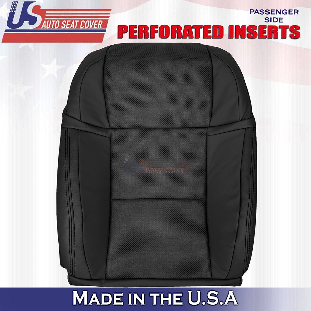2013 to 2020 Fits Lexus GS350 F Sport Passenger Top Leather Seat Cover Black