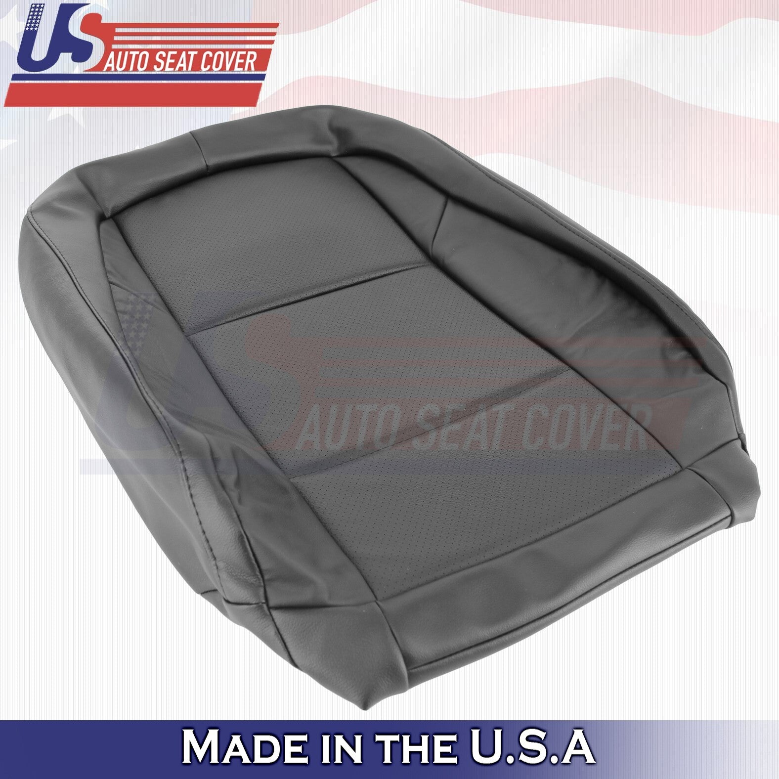 2013 to 2018 For Lexus ES350 Driver Top Perforated Leather Seat Cover Black