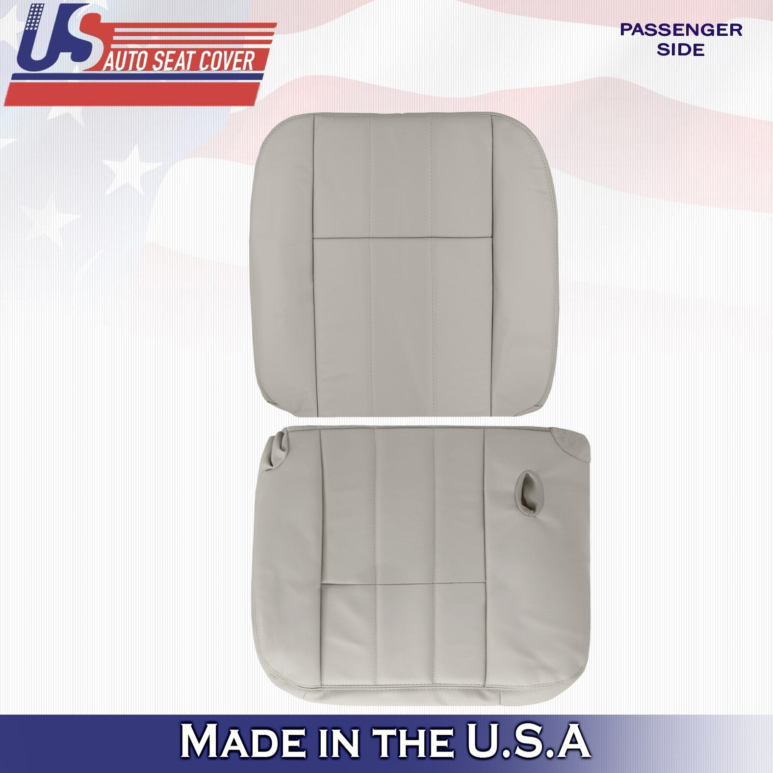 2003 to 2011 For Mercury Grand Marquis Passenger Top Bottom Leather Covers Gray