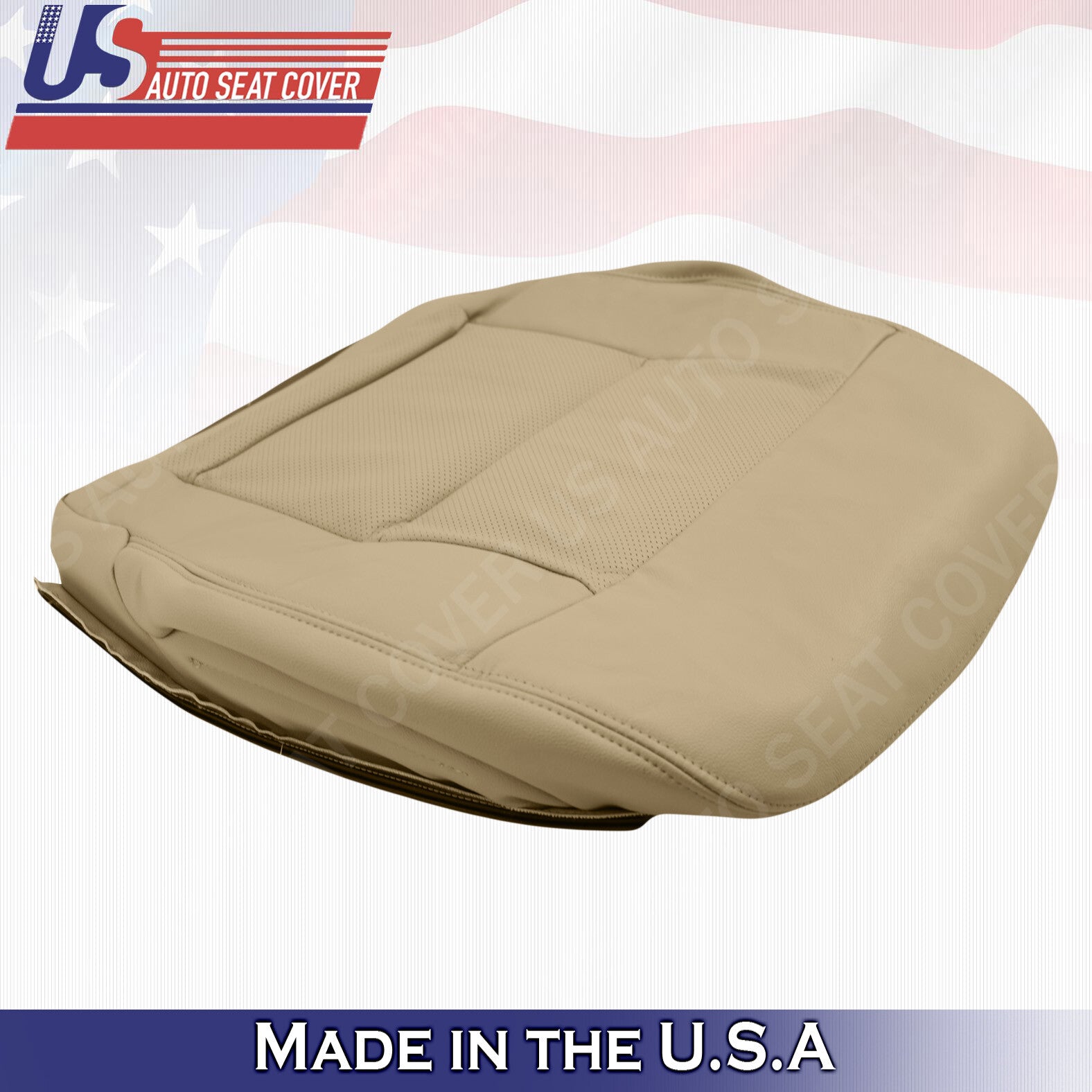 For 2014 to 2016 Mercedes Benz E350 Driver Passenger Bottom Leather Cover Beige
