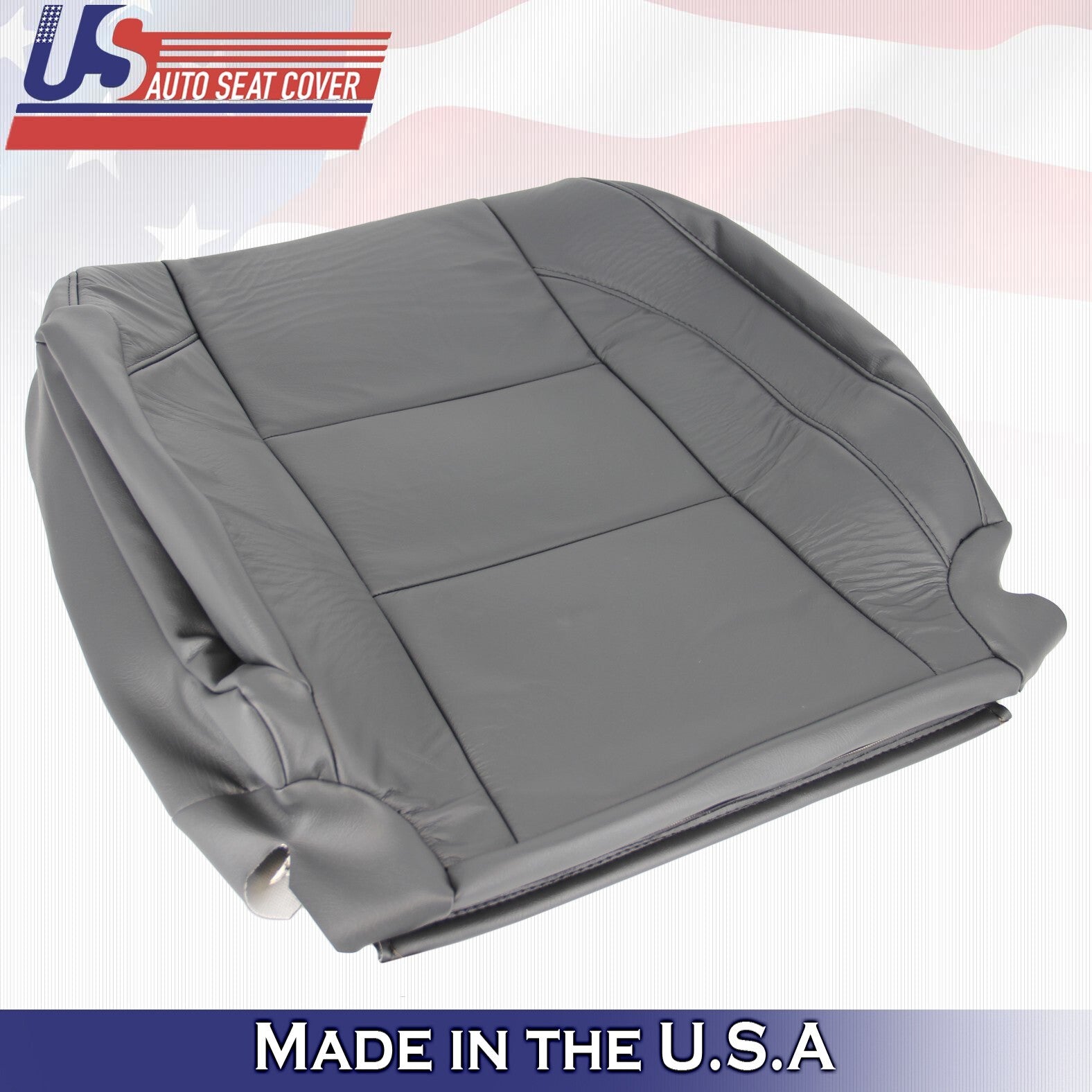 2005 to 2015 For Nissan Armada Titan Passenger Side Top Leather Seat Cover Gray