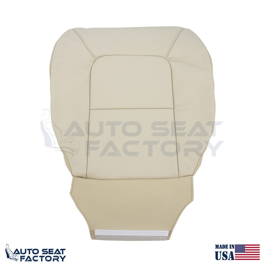 Replacement Fits 2007 - 2016 Volvo S80 Driver Side Bottom Tan Leather Seat Cover