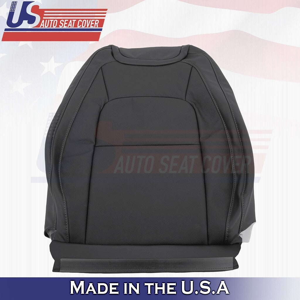 2015 to 2022 For GMC Canyon SLT Passenger Side Top Leather Seat Cover Black