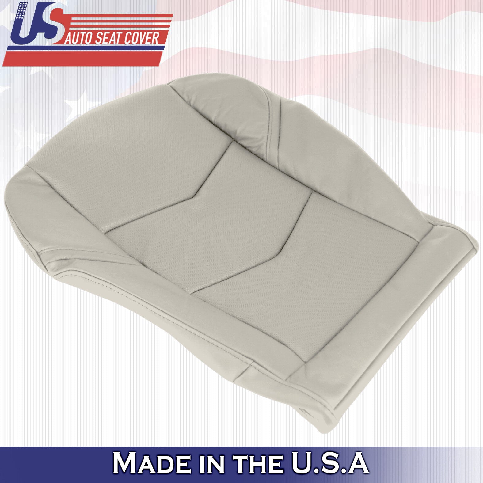 2015 to 2020 For Cadillac Escalade Passenger Side Bottom Leather Seat Cover Tan