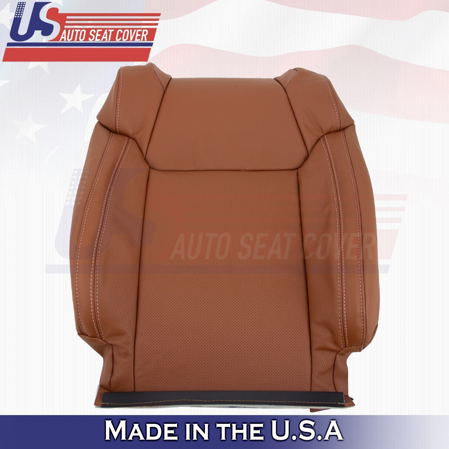 2016 2017 2018 Fits Toyota Tundra Passenger Top Leather Seat Cover Brown