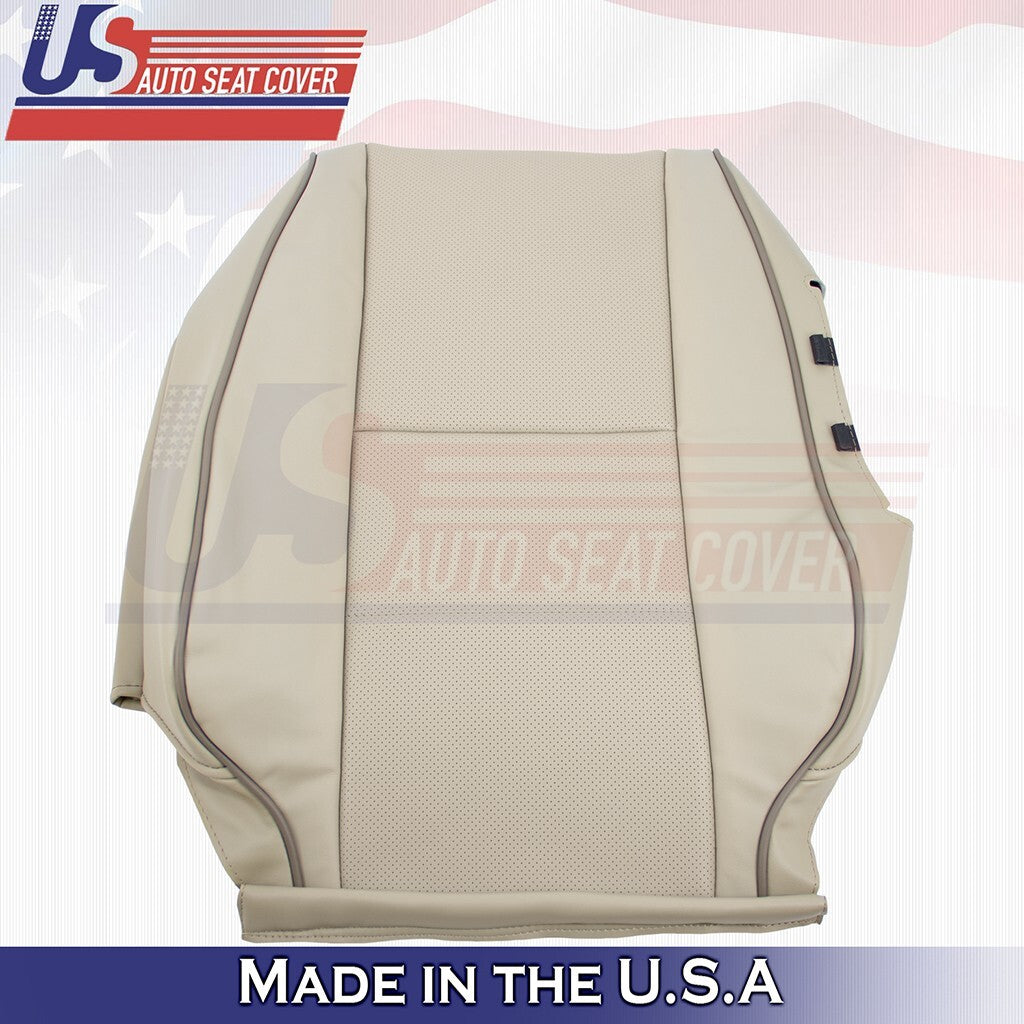 2001 to 2005 For Lexus IS300 Driver Top & Bottom Perf Leather Seat Covers Tan
