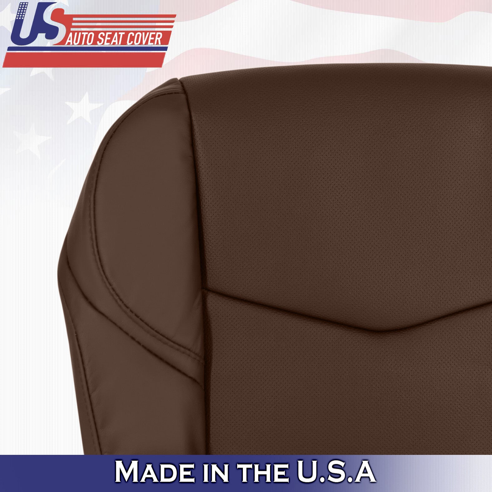 2015 to 2020 For Cadillac Escalade Driver Passenger Bottom Leather Covers Brown