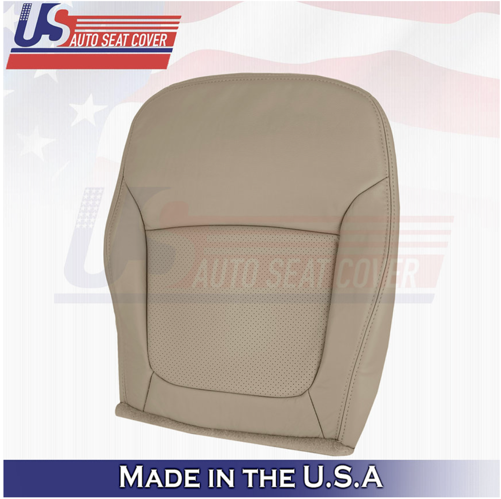 2002 2003 Fits Acura TL Type S Passenger Bottom and Top Leather Cover Tan