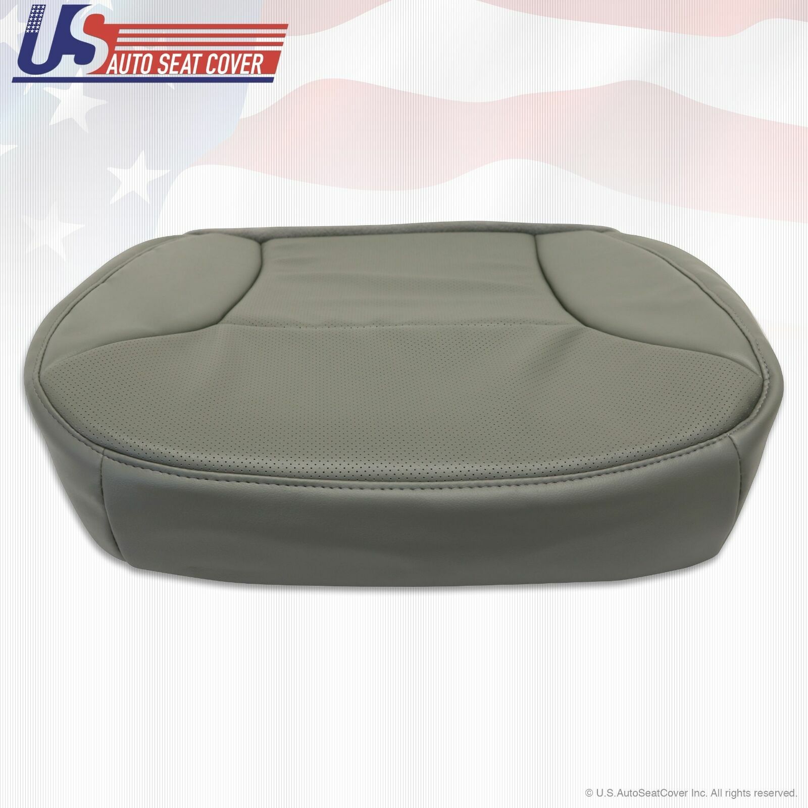 2004 2005 2006 2007 2008 Ford E150 Van Driver Bottom Perforated Vinyl Seat GRAY