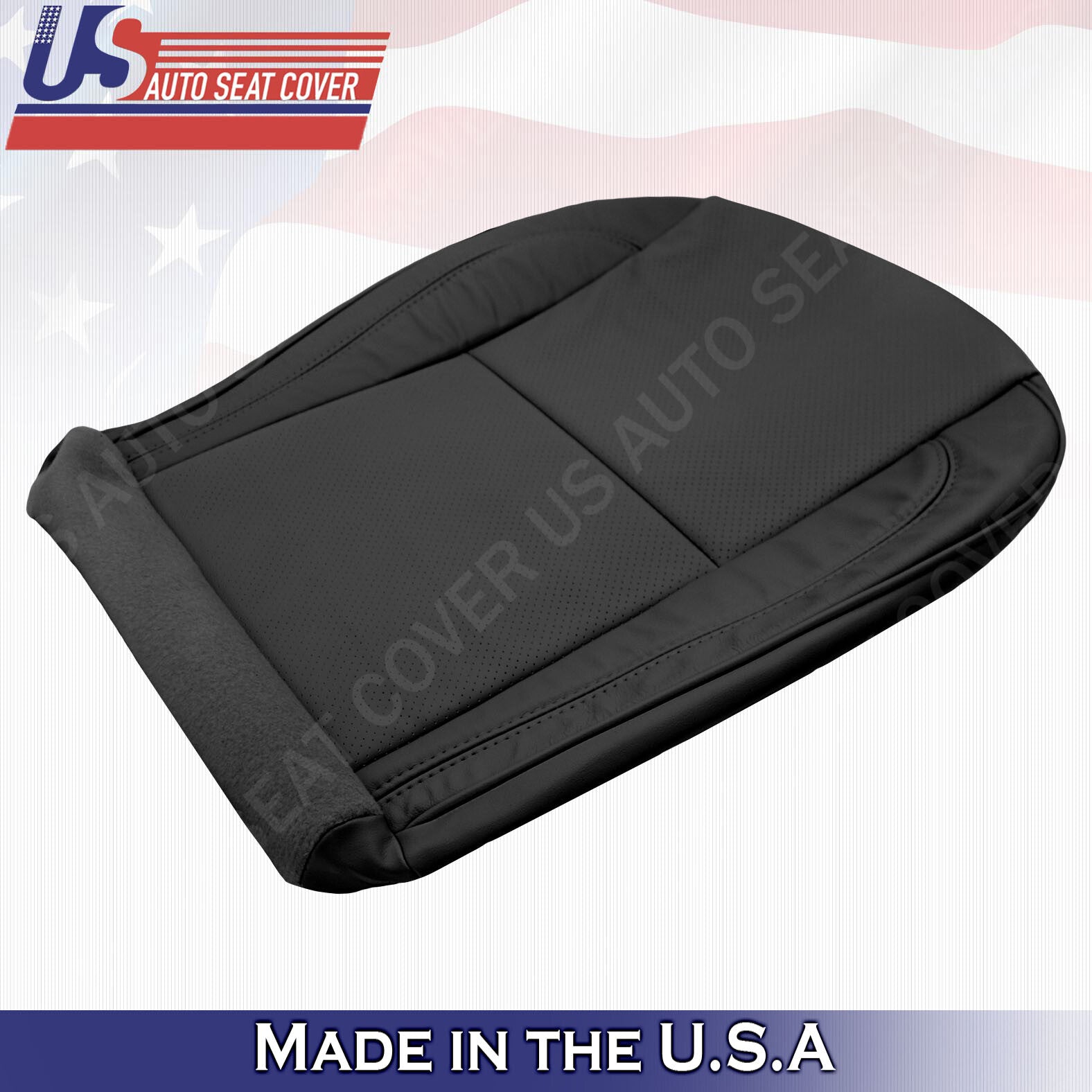 Fits 1998 - 2005 Lexus GS300 GS400 GS430 PASSENGER Perforated Leather Cover Blk