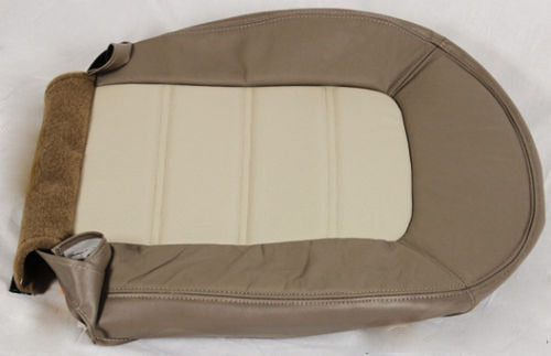 2002 to 2005 Fits Ford Explorer Driver Bottom Perf Leather Cover 2Tone Tan