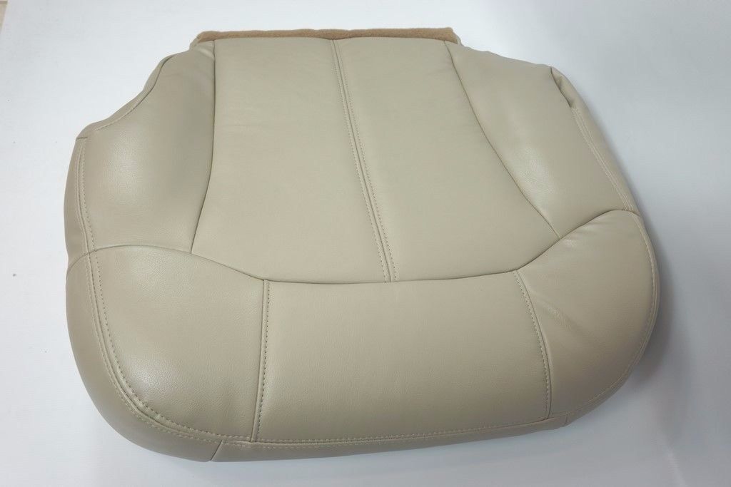2000 to 2002 For Chevy Tahoe Suburban Driver Bottom Leather Cover Light Tan.