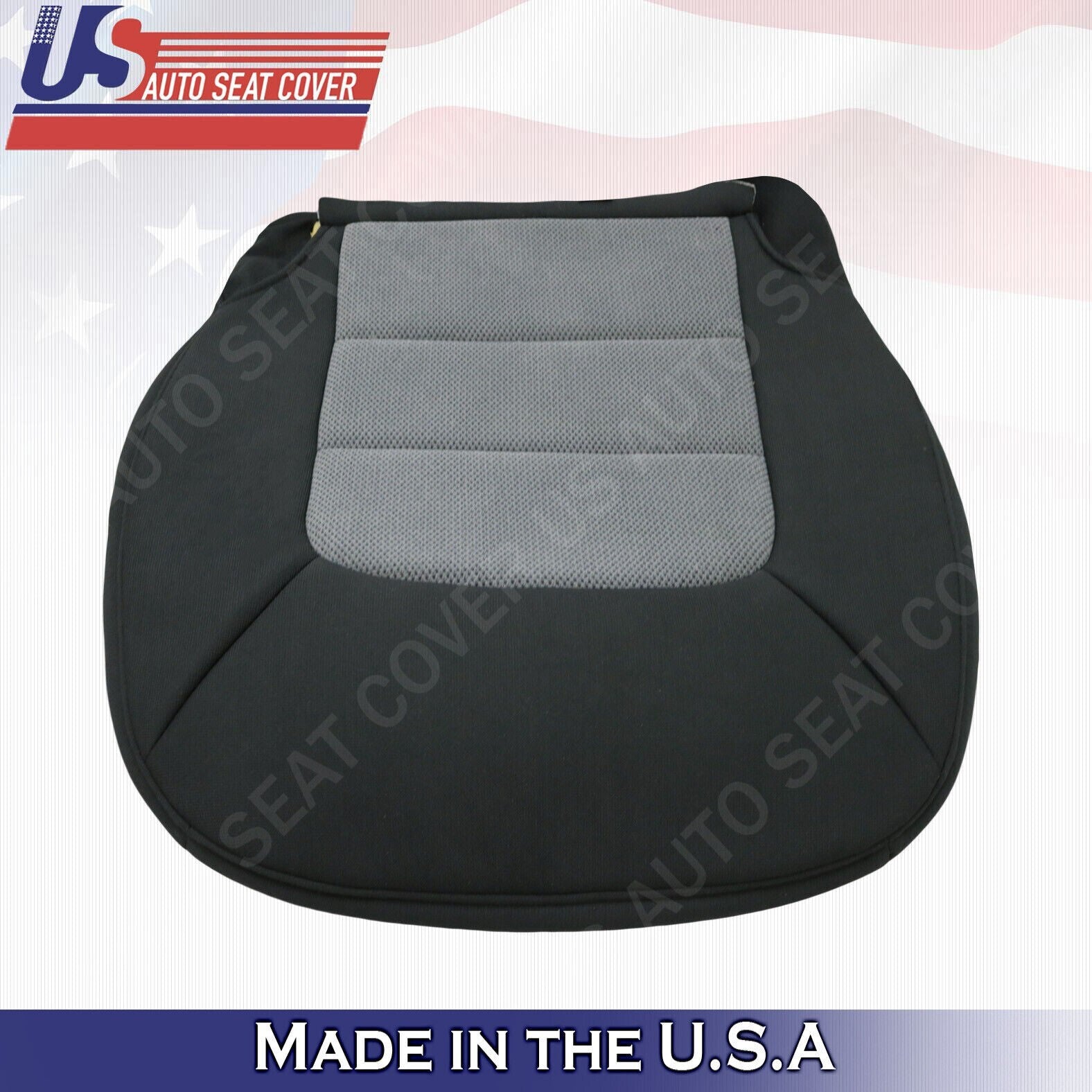 2003 to 2006 Fits Ford Expedition XLT Passenger Bottom Cloth Seat Cover Gray