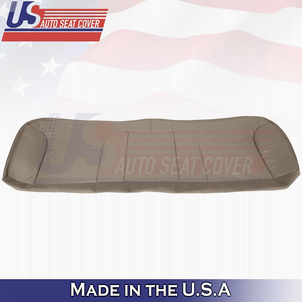 1995 to 1999 For Chevy Silverado Rear Bench Bottom & Top Leather Cover Med Tan