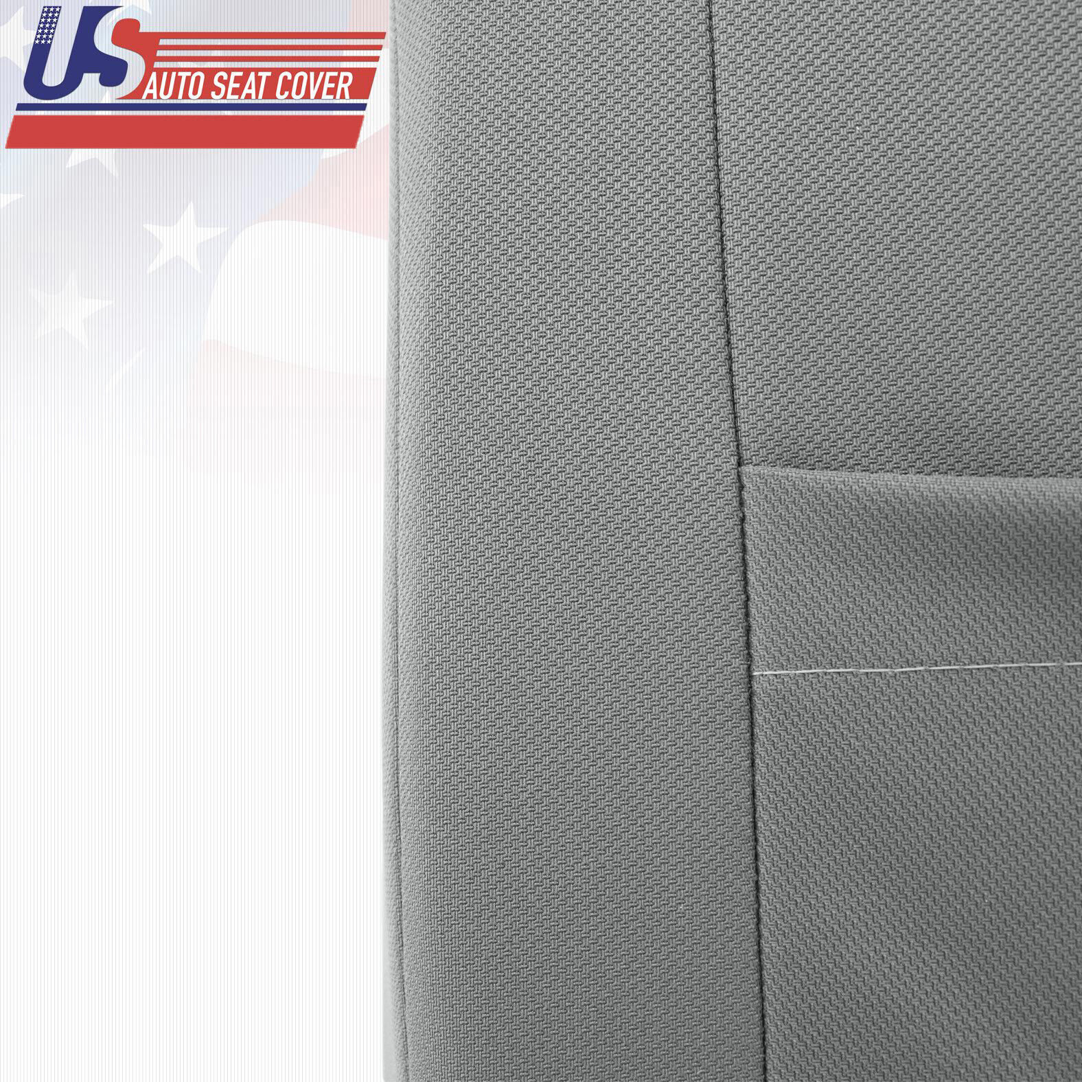 Fits 2003-2005 Ford F250 F350 Passenger Upper Cloth Seat Cover Med Flint Gray