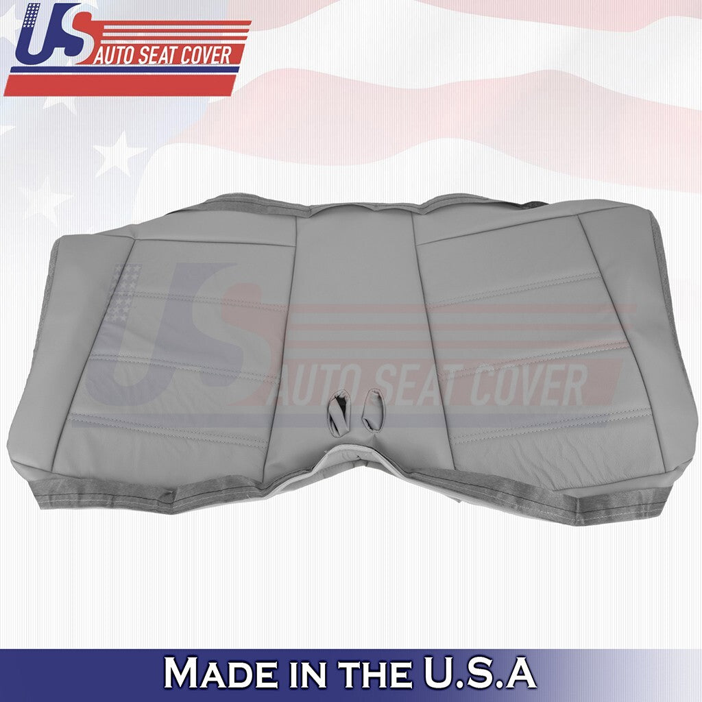 2002 20032004 Fits Ford Mustang V6 Rear Bench Bottom/Top Leather Seat Cover Gray