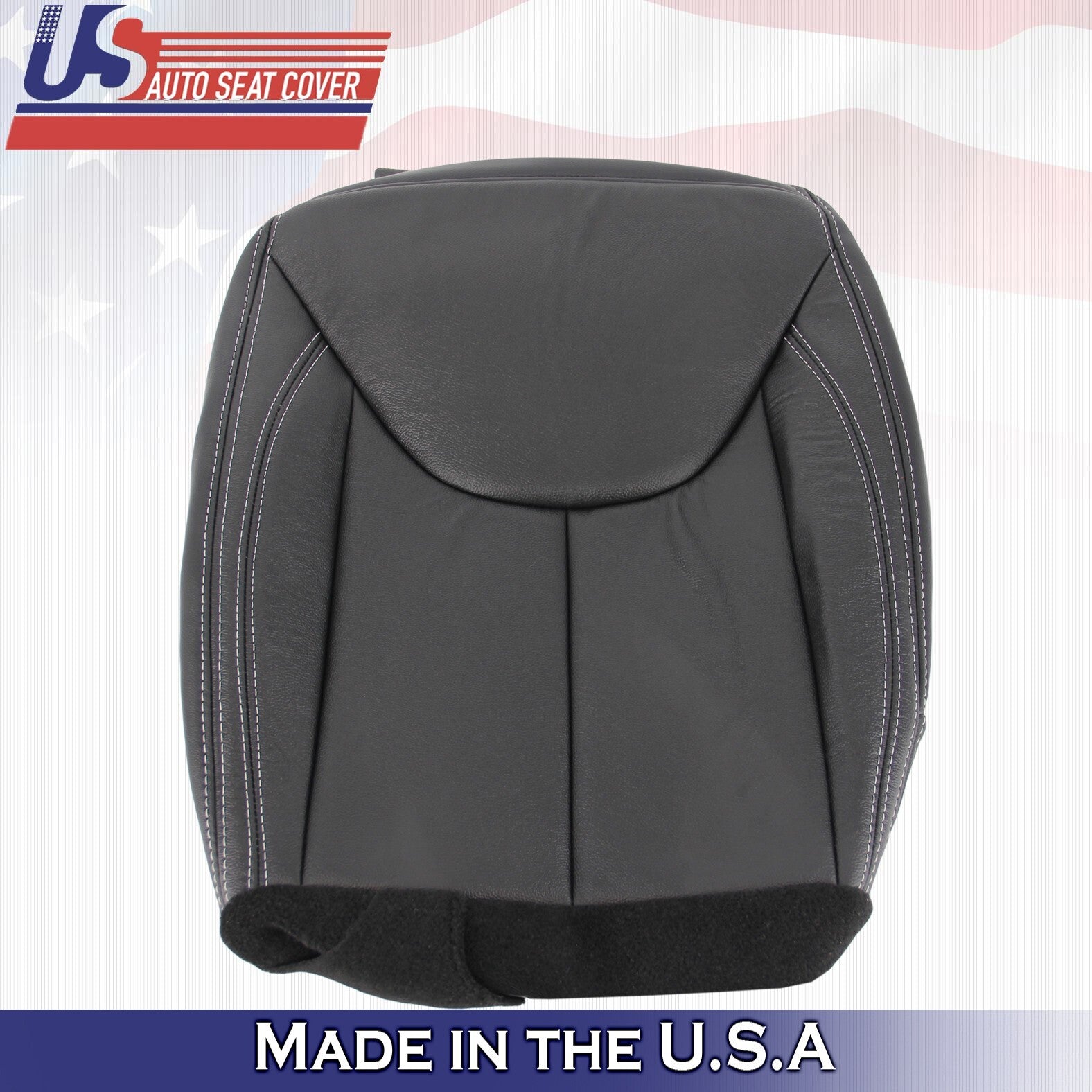 2011-2017 For Jeep Wrangler Rubicon Driver Bottom Leather Seat Cover Black