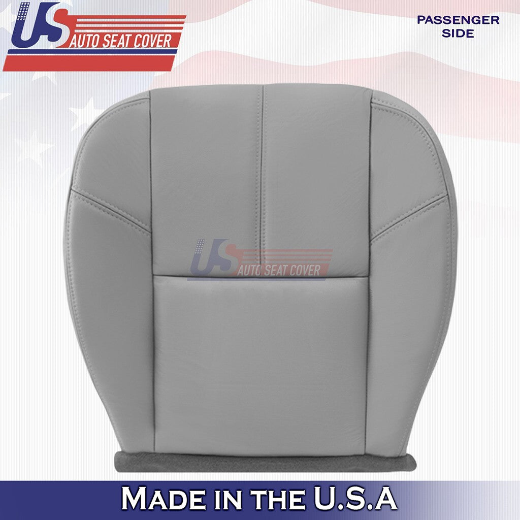 2007 to 2014 For Chevy Silverado Front Set Top &Bottom  Leather Cover Light Gray