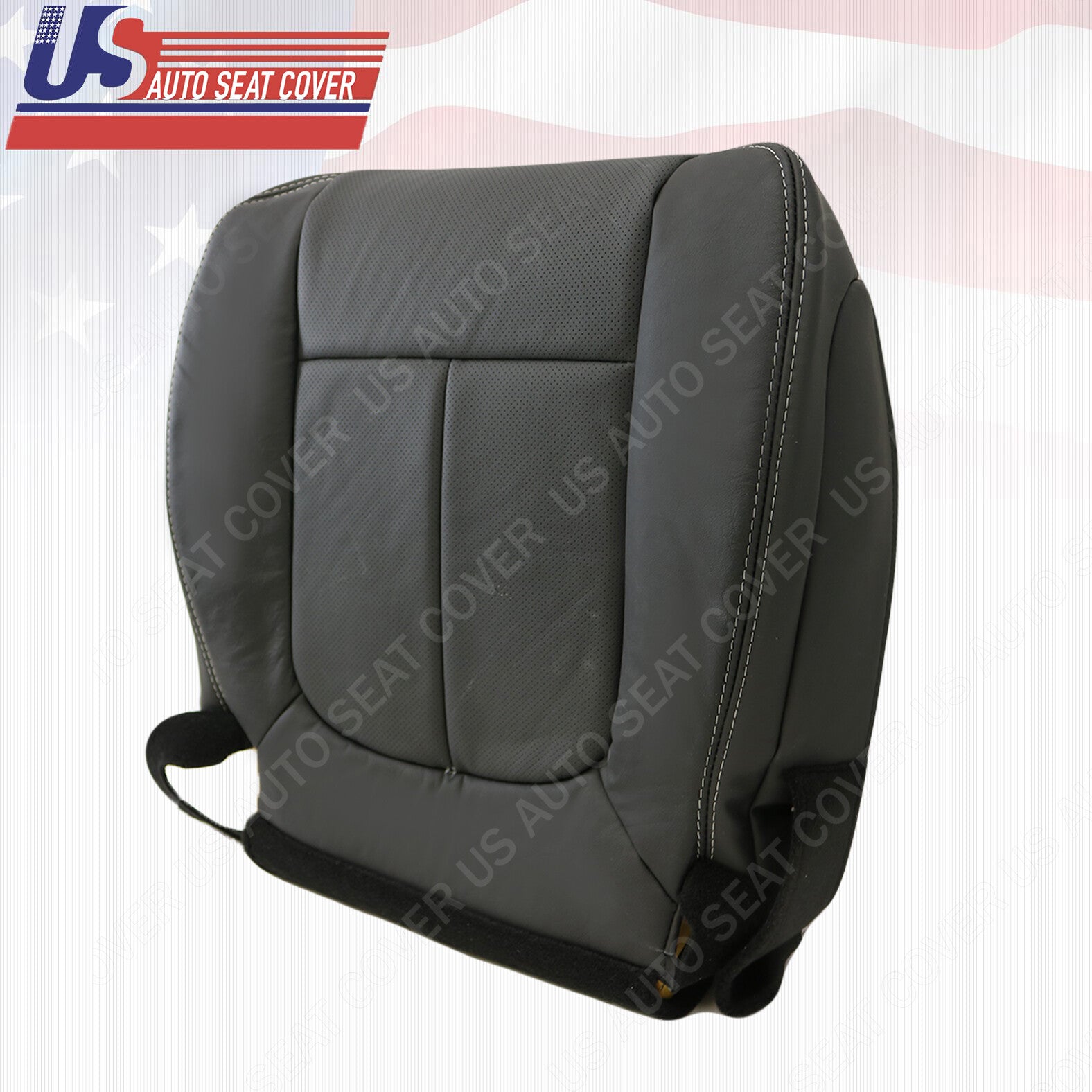 2009 To 2014 Ford F150 Pass. Bottom Perforated Leather Replacement Cover Black