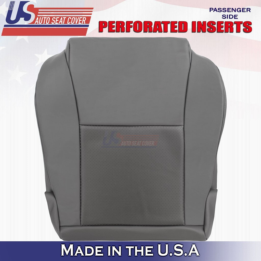 2005- 2008 For Toyota Tacoma Passenger Side Bottom Leather Seat Cover Gray
