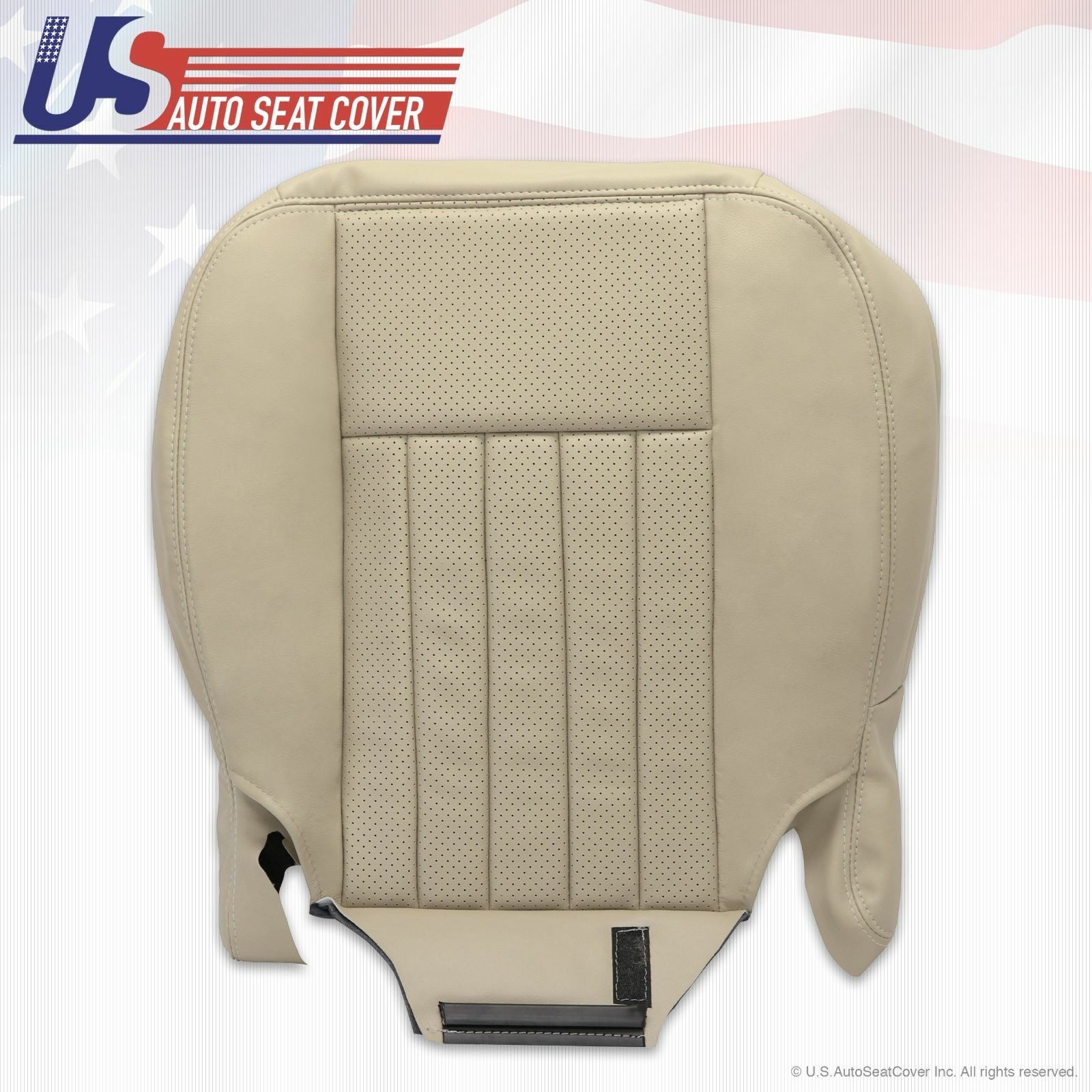 2003 Lincoln Navigator Driver & Passenger Bottom Leather Seat Covers Light TAN