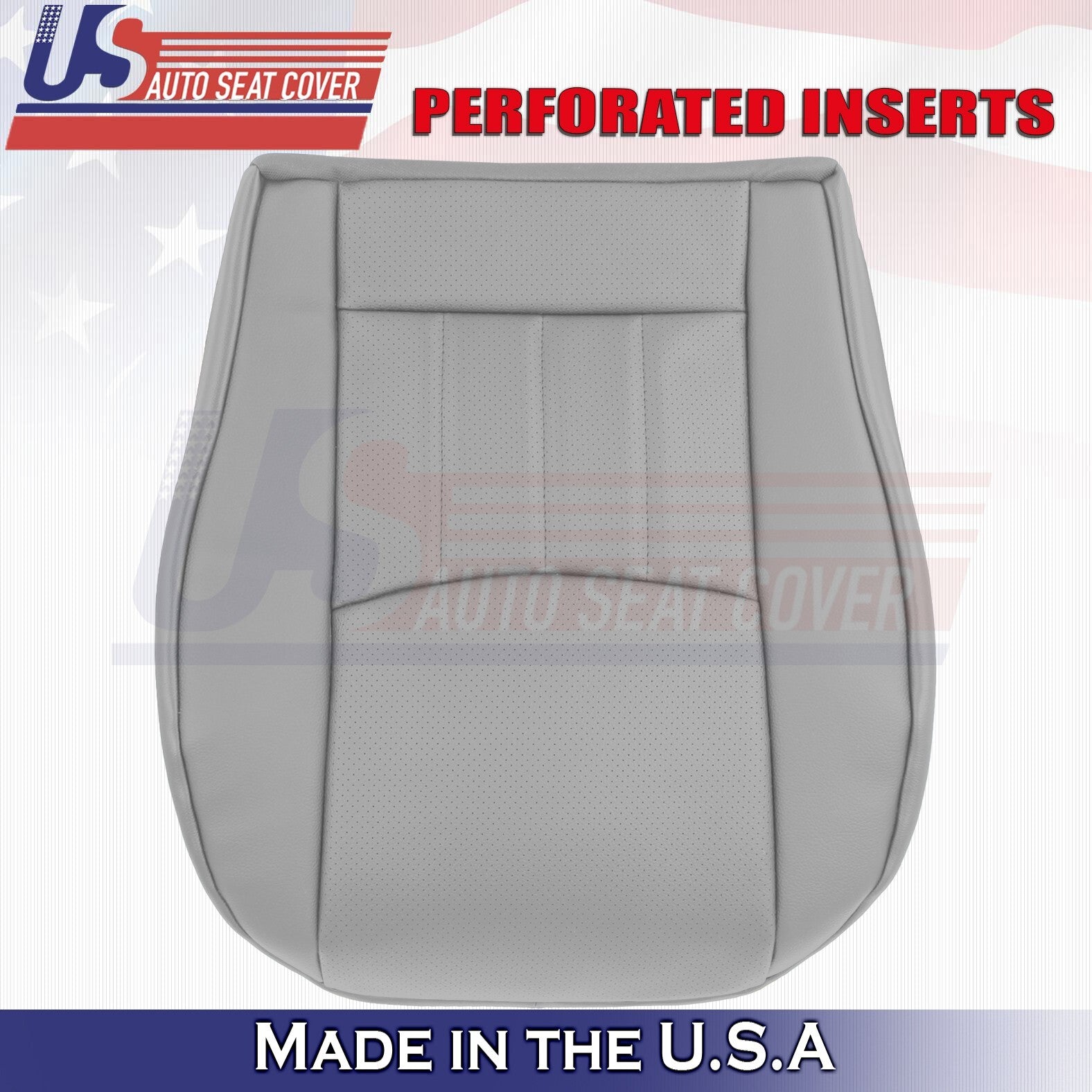 2006, 2007 For Mercedes Benz C280 Driver Bottom Leather Seat Cover Gray