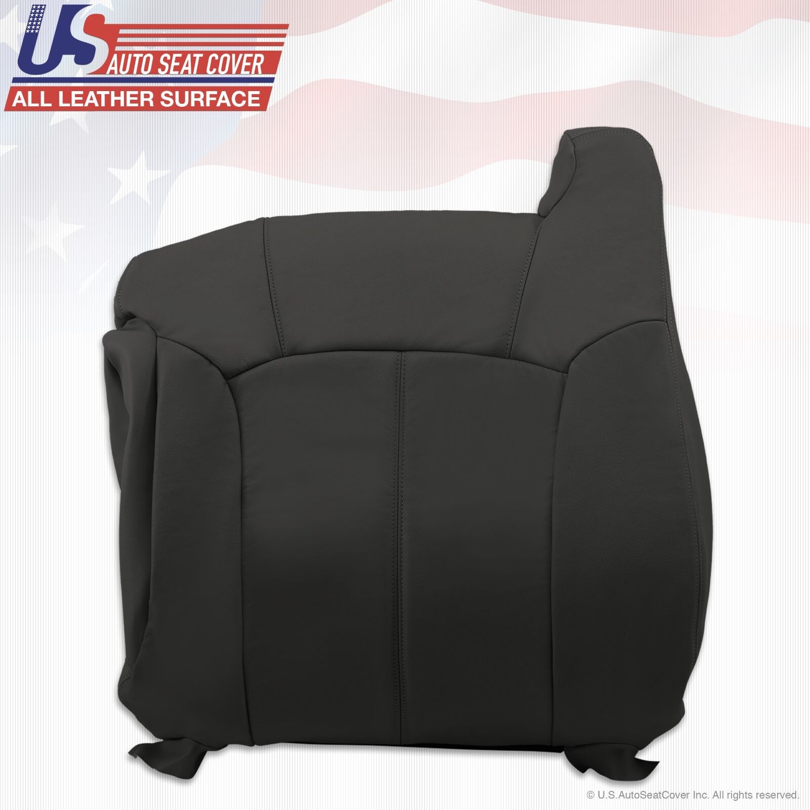 1999 2000 2001 2002 Silverado GMC Sierra Replacement leather seat cover Graphite