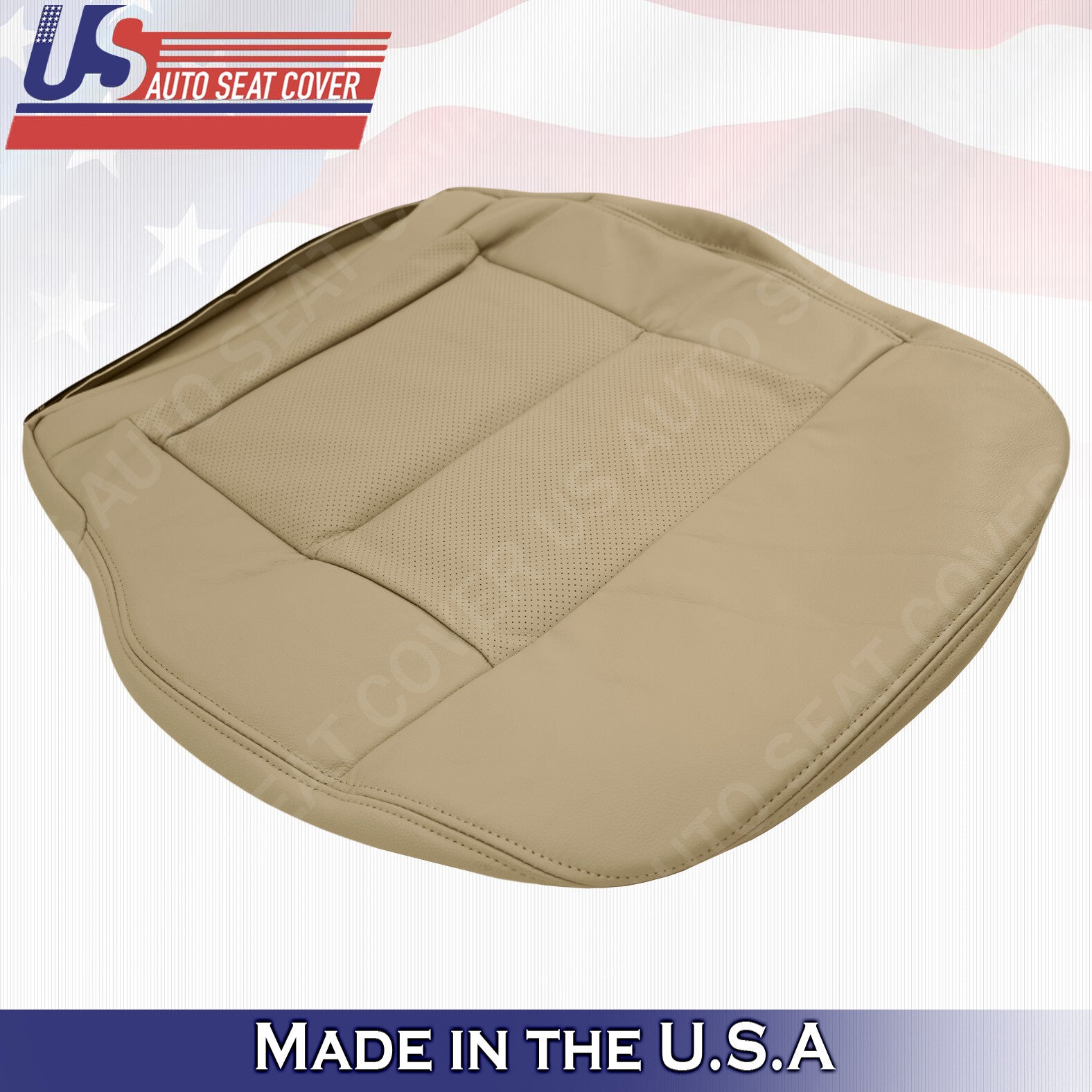 For 2010 2011 2012 2013 Mercedes Benz E-Class Passenger Bottom Leather Cover Tan