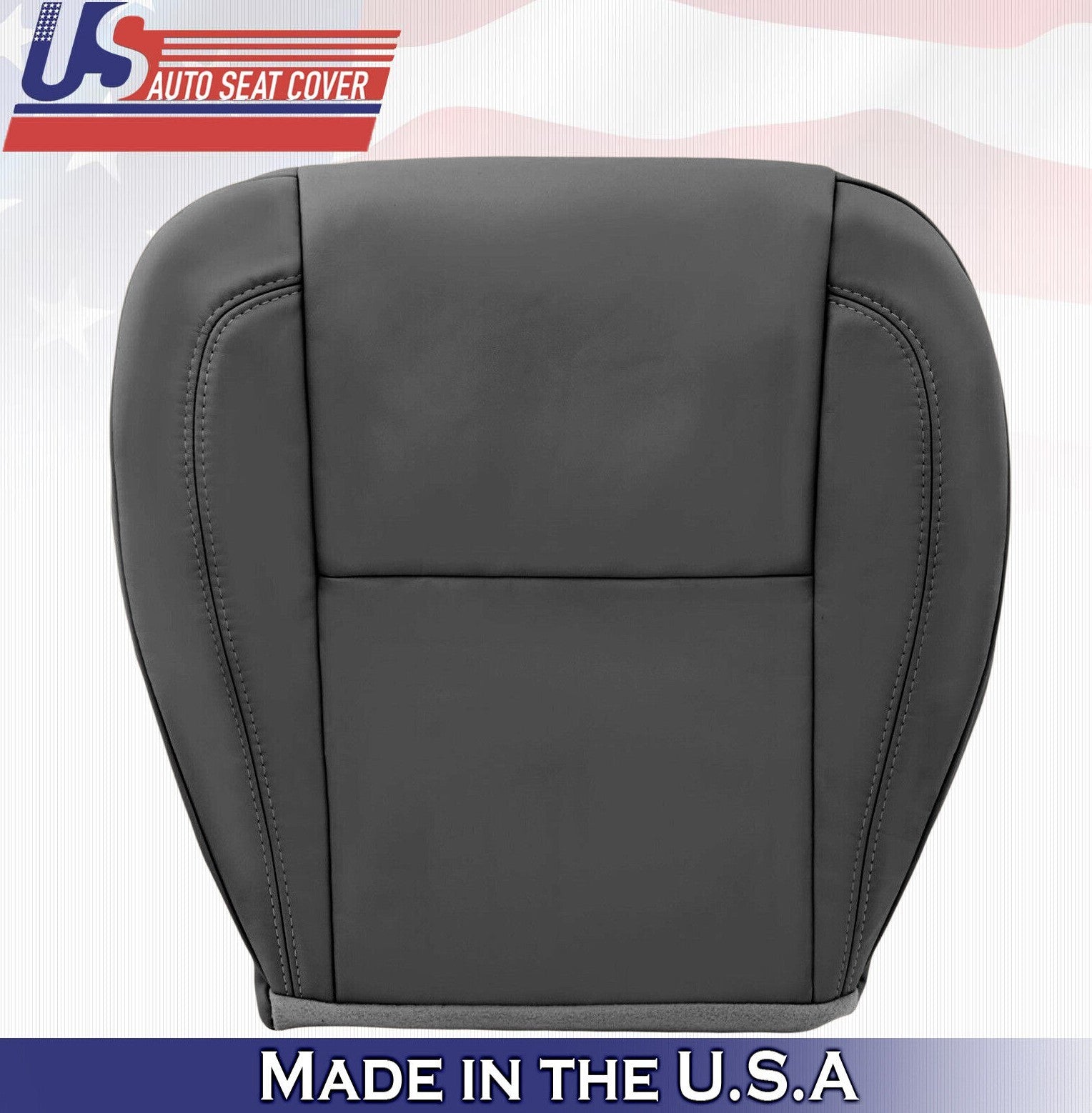 2002 2003 For Lexus GS430 Driver Side Bottom Synthetic Leather Seat Cover Black