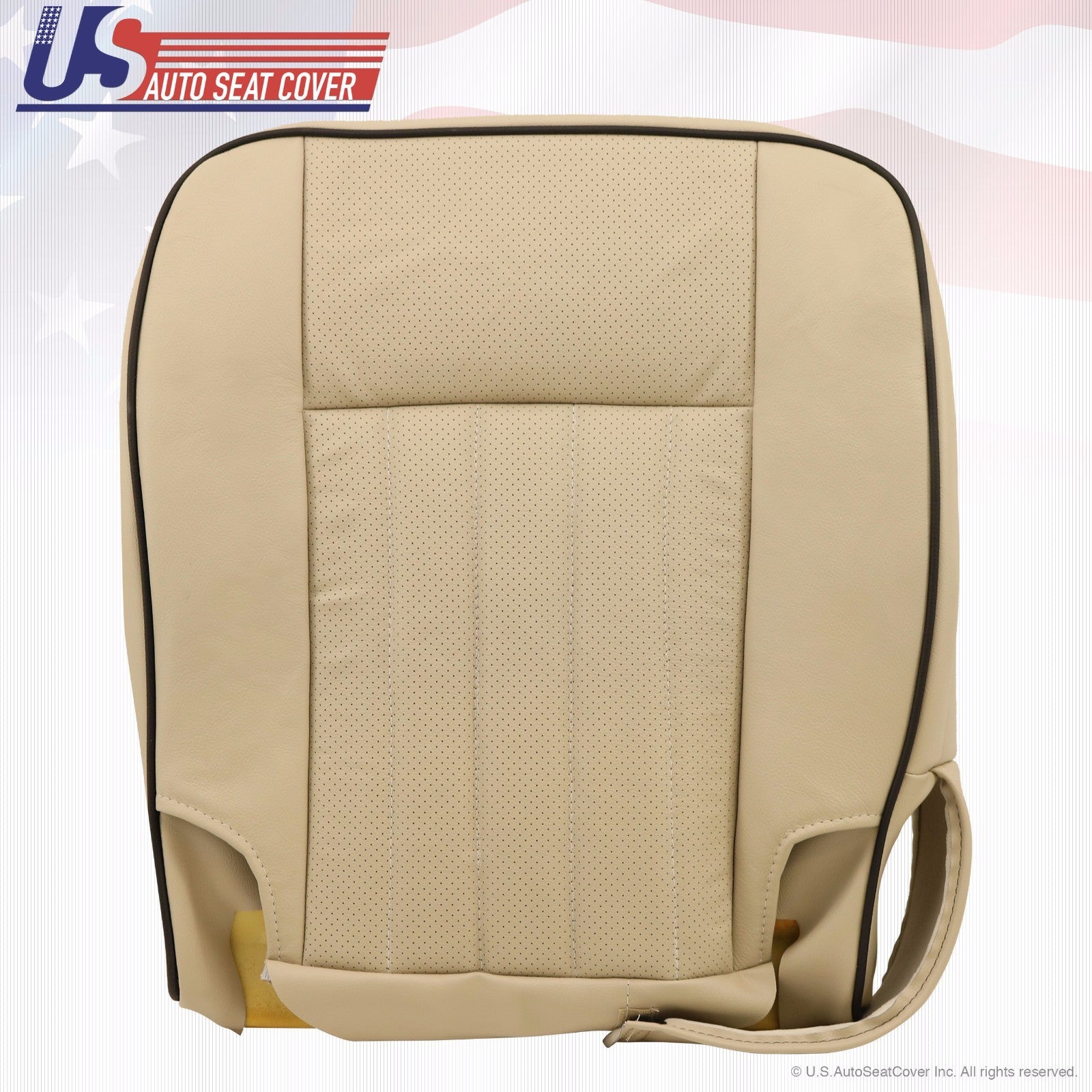 2003 2004 Fits Lincoln Navigator Driver Bottom Leather Seat Cover Parchment Tan