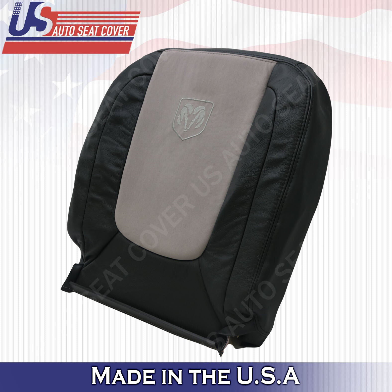 2004 2005 For Dodge Ram Laramie 1500 2500 PASSENGER Top Leather Cover Dark Gray