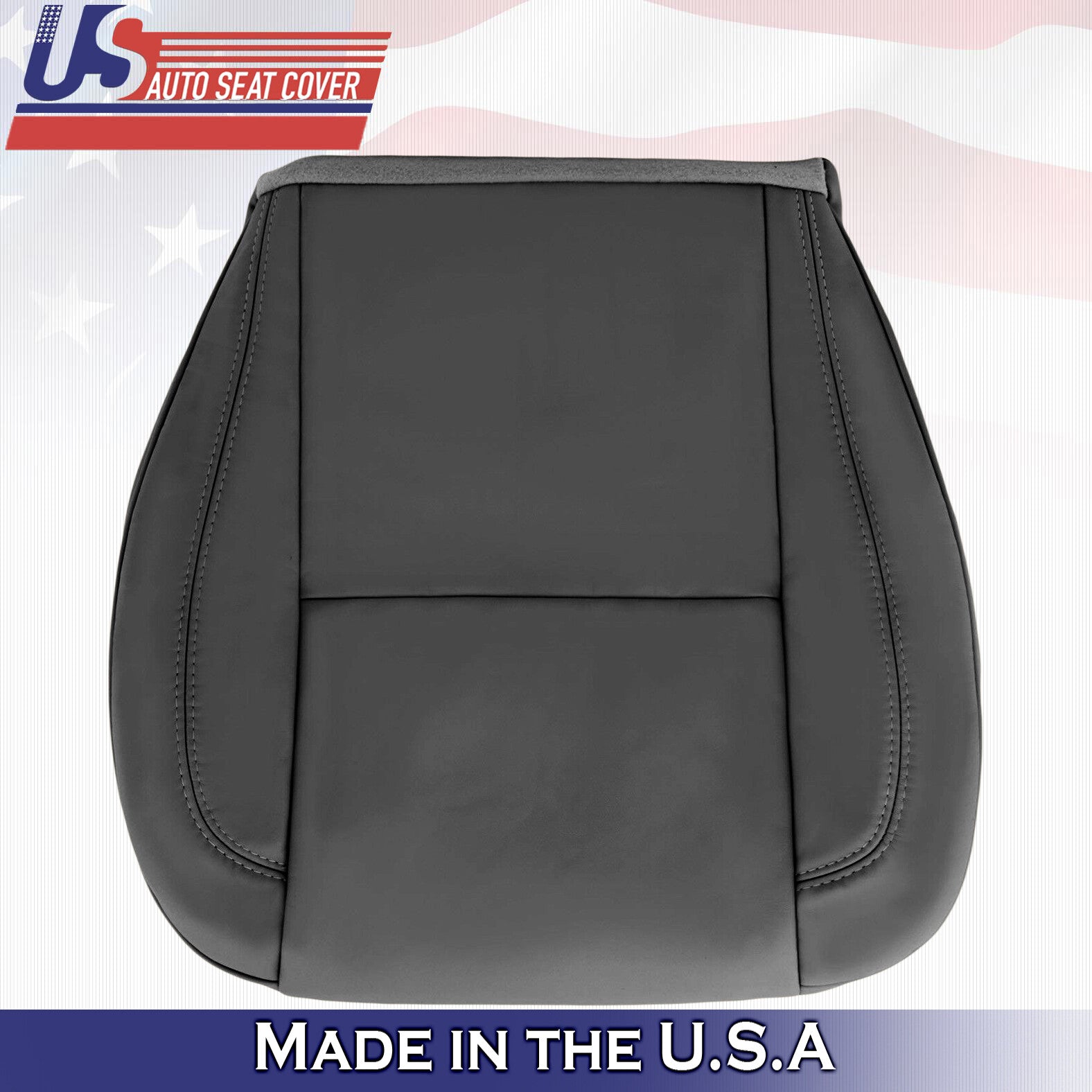 2000 2001 For Lexus GS400 Driver Side Bottom Synthetic Leather Seat Cover Black