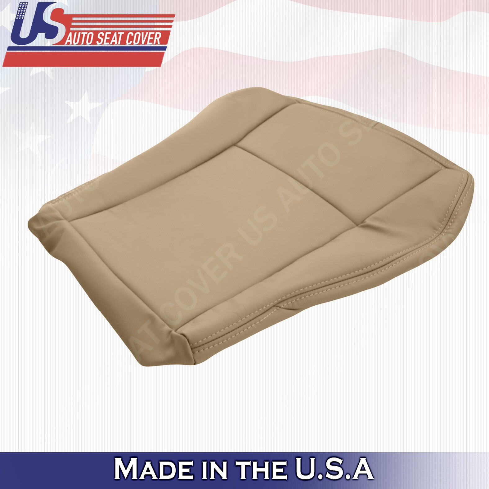 DRIVER Bottom Leather Seat Cover 2003 2004 2005 2006 2007 Cadillac CTS In "TAN"